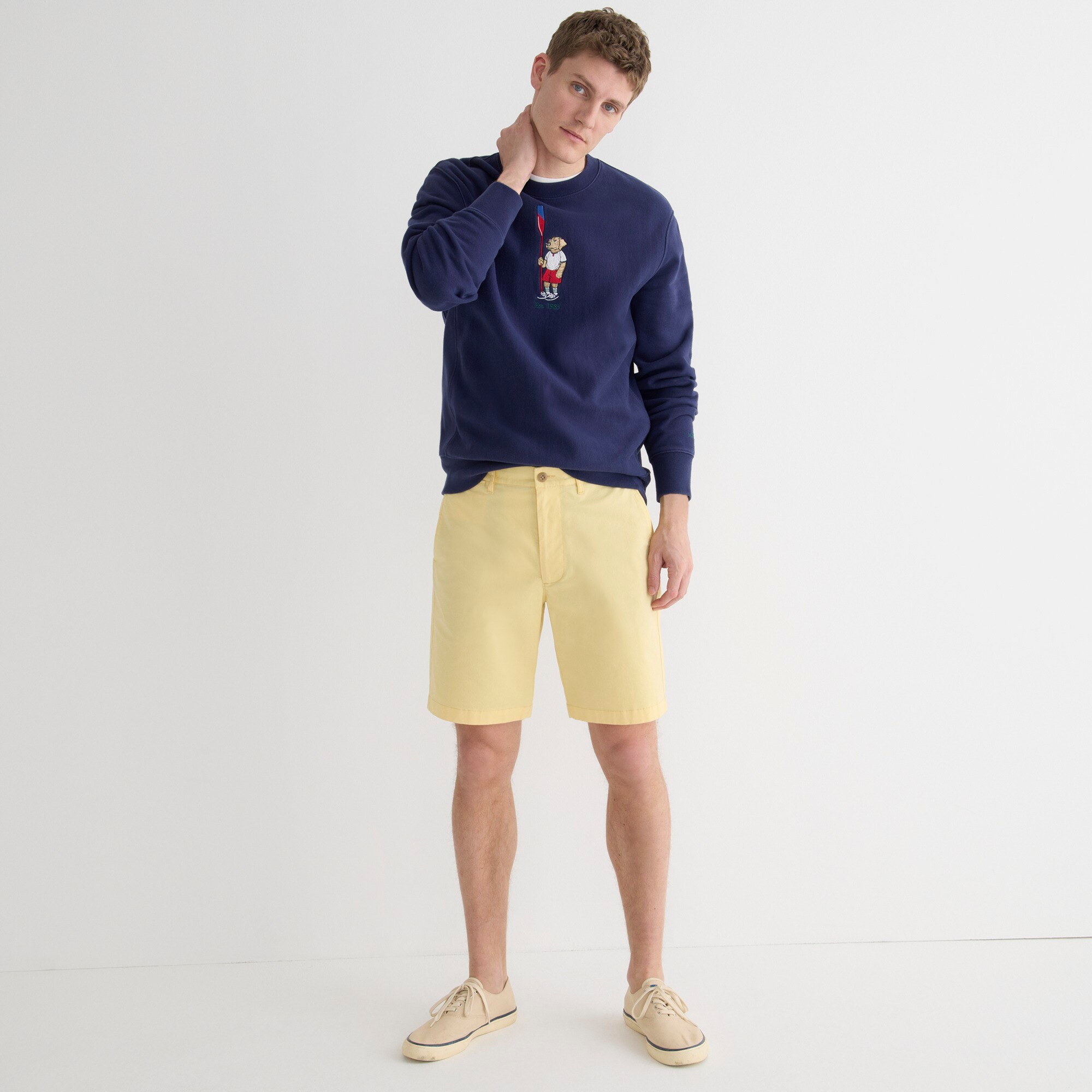 mens 9&quot; stretch chino short