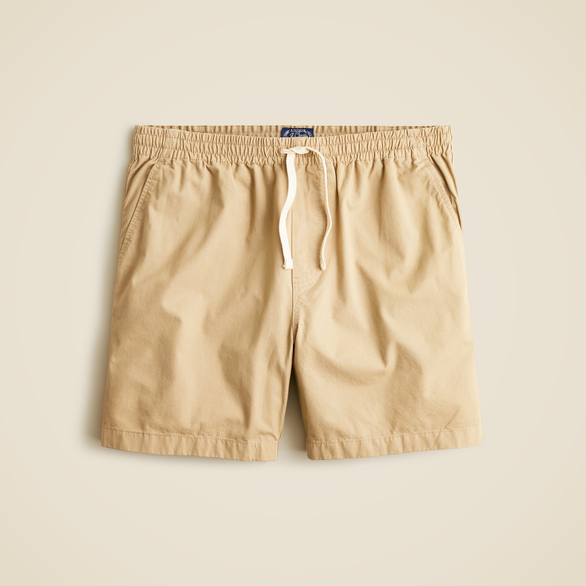 khaki drawstring chino shorts