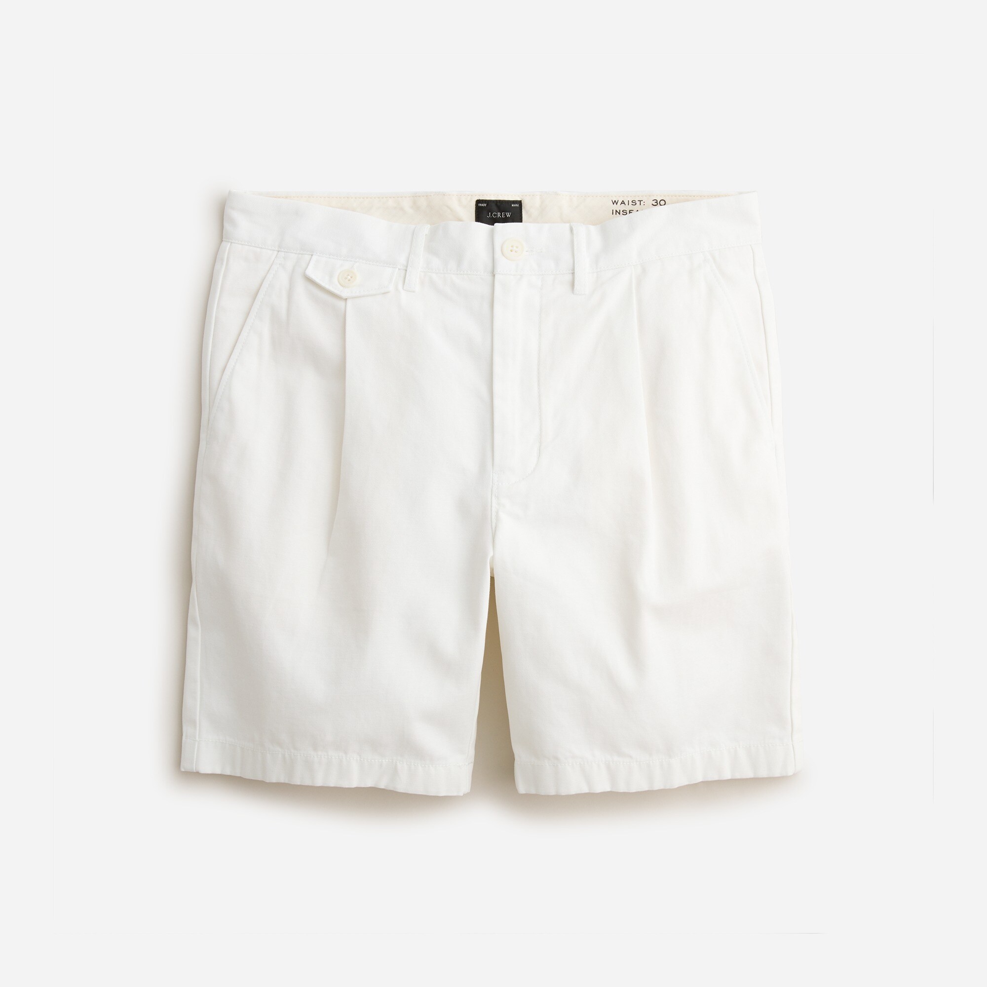 7.5" pleated chino short