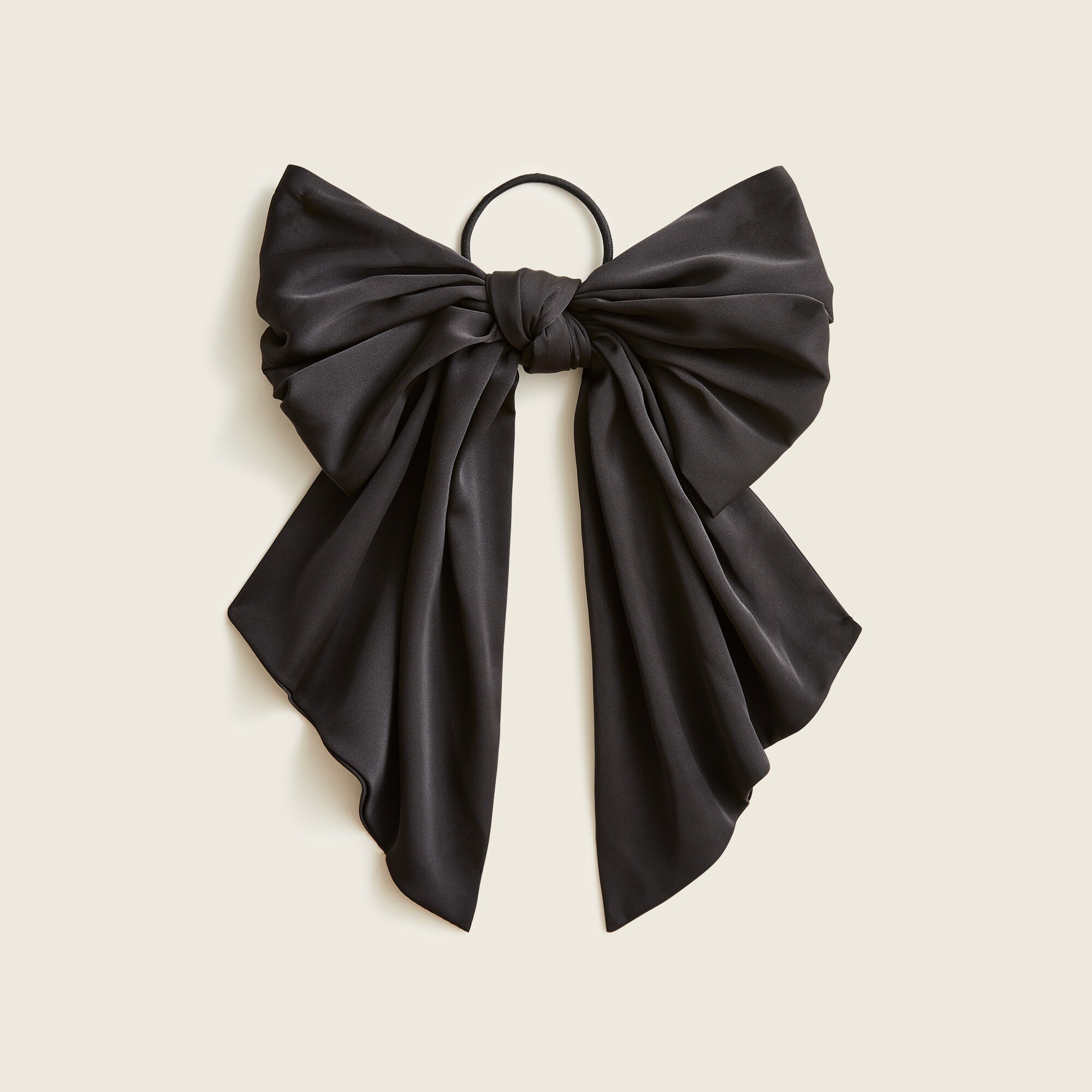 Oversized satin bow hair band