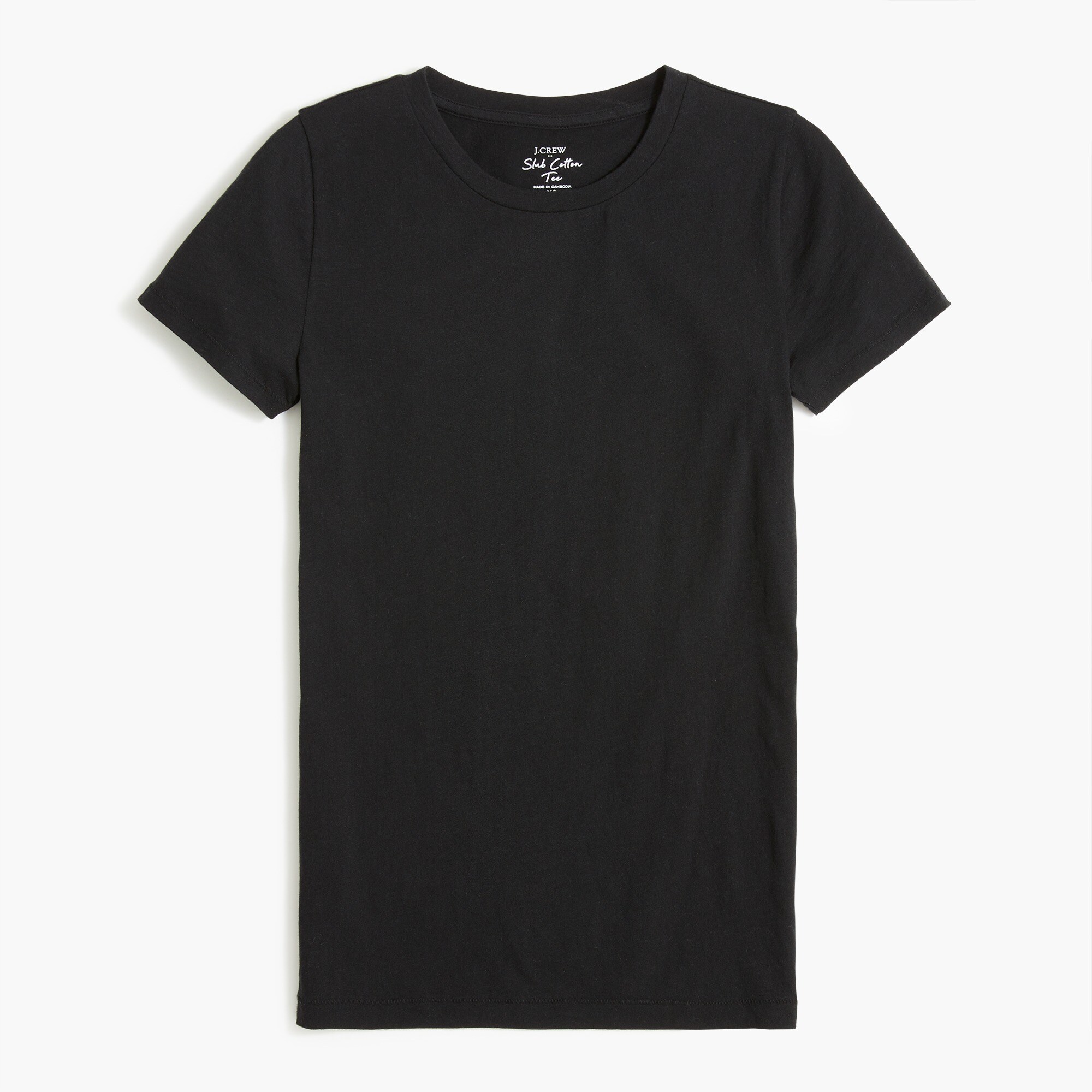 Vintage Slub Cotton Crewneck Tee For Women Factory