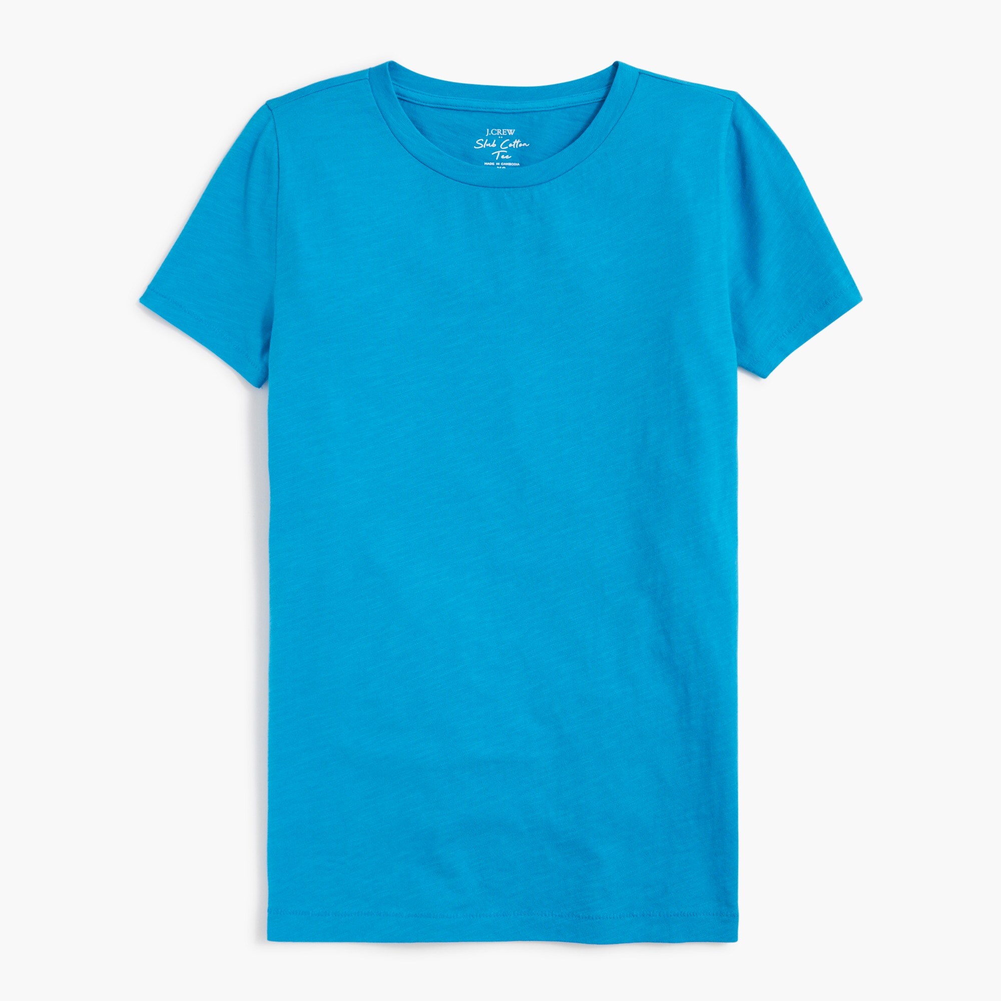 vintage slub cotton crewneck tee for women