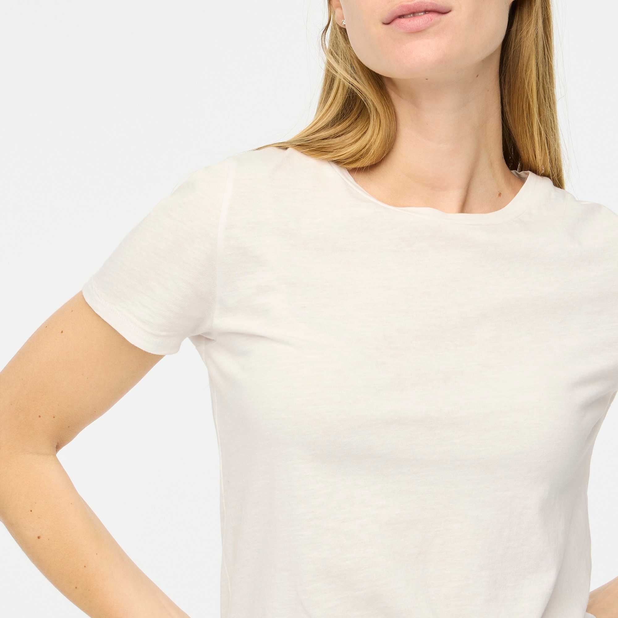 Vintage slub cotton crewneck tee