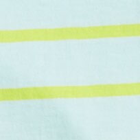 Striped vintage slub cotton crewneck tee SOFT AQUA CITRINE factory: striped vintage slub cotton crewneck tee for women