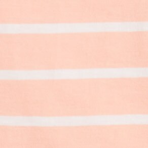 Striped vintage slub cotton crewneck tee SOFT AQUA CITRINE 