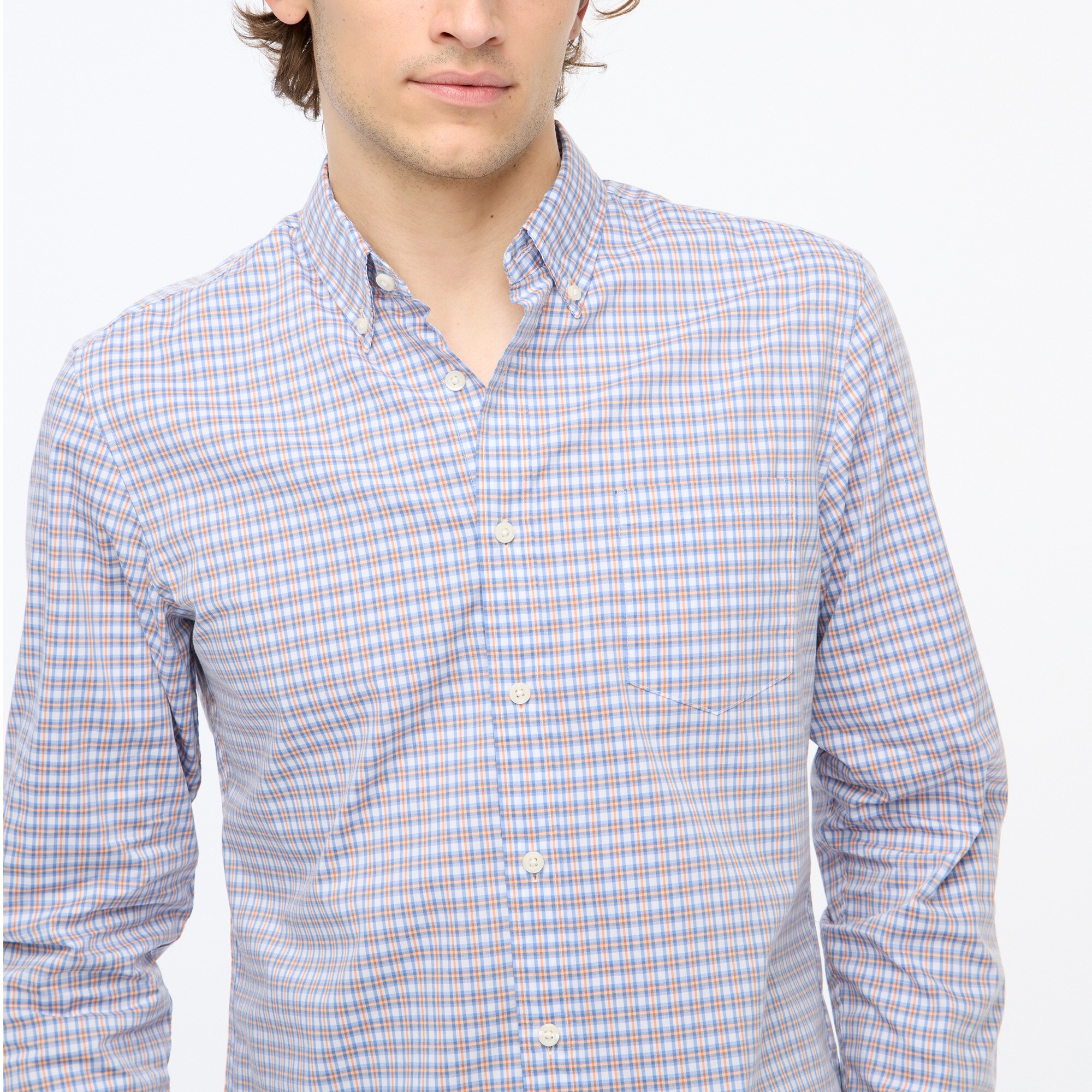 mens Slim Untucked flex performance casual shirt