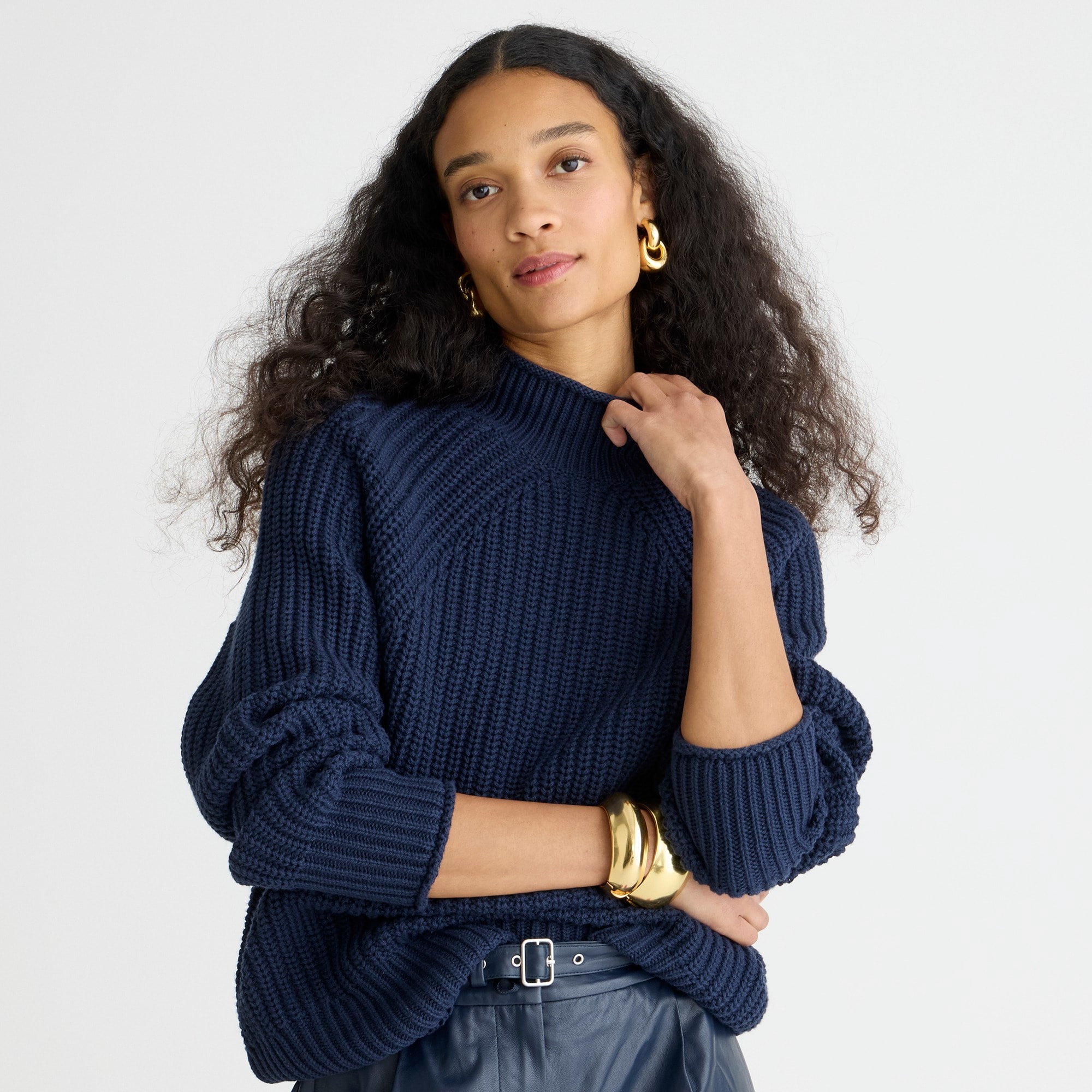 j.crew: relaxed rollneck&trade; sweater for women