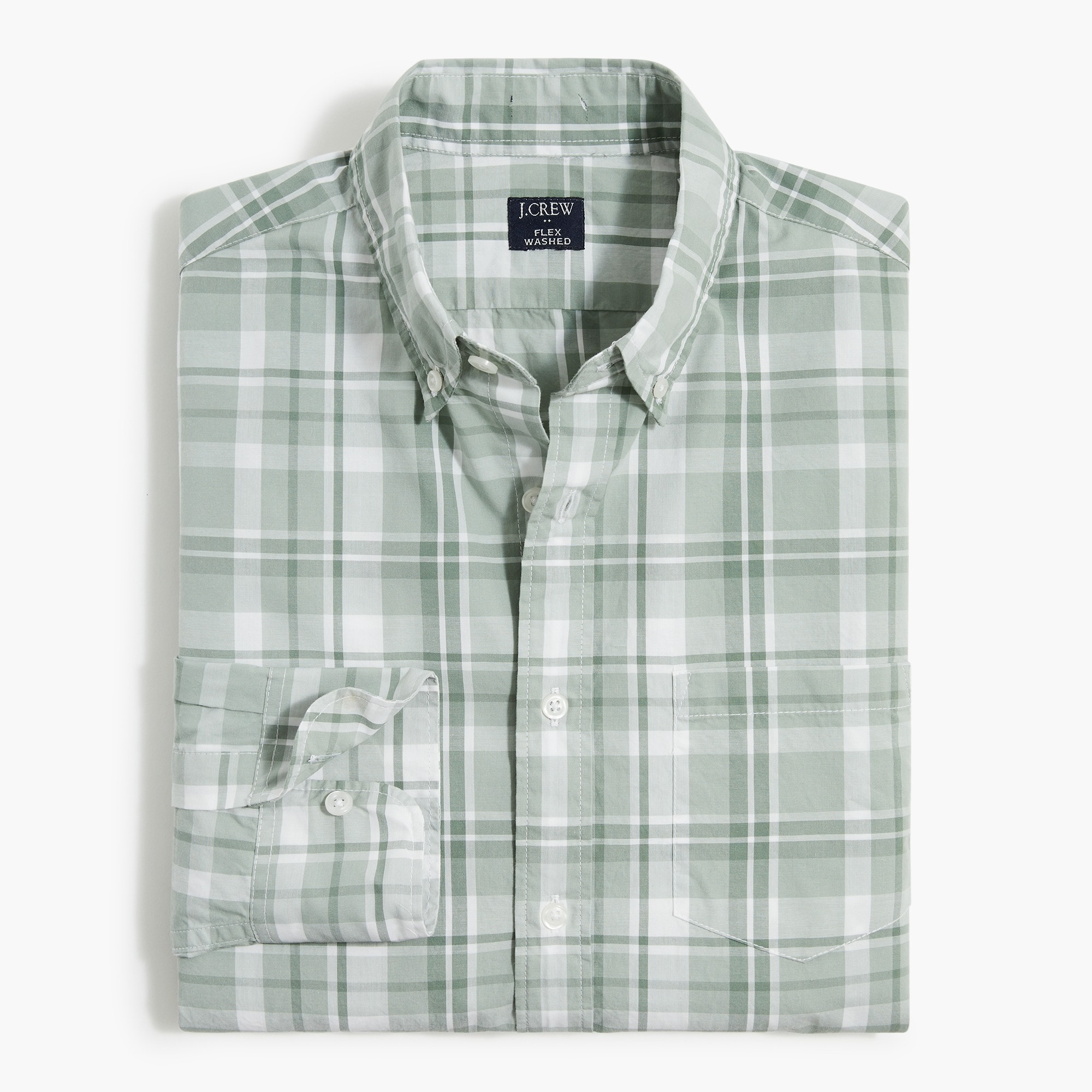 Plaid flex casual shirt