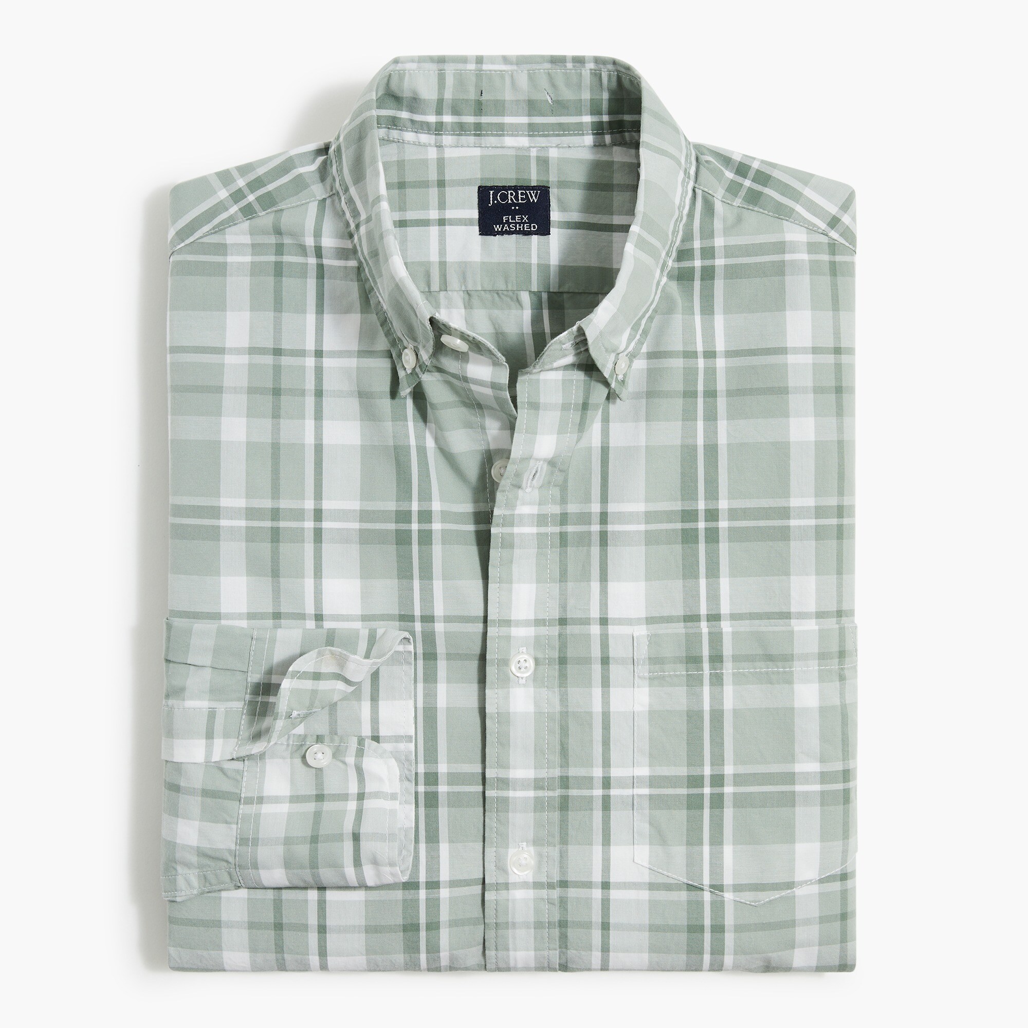 plaid flex casual shirt for men