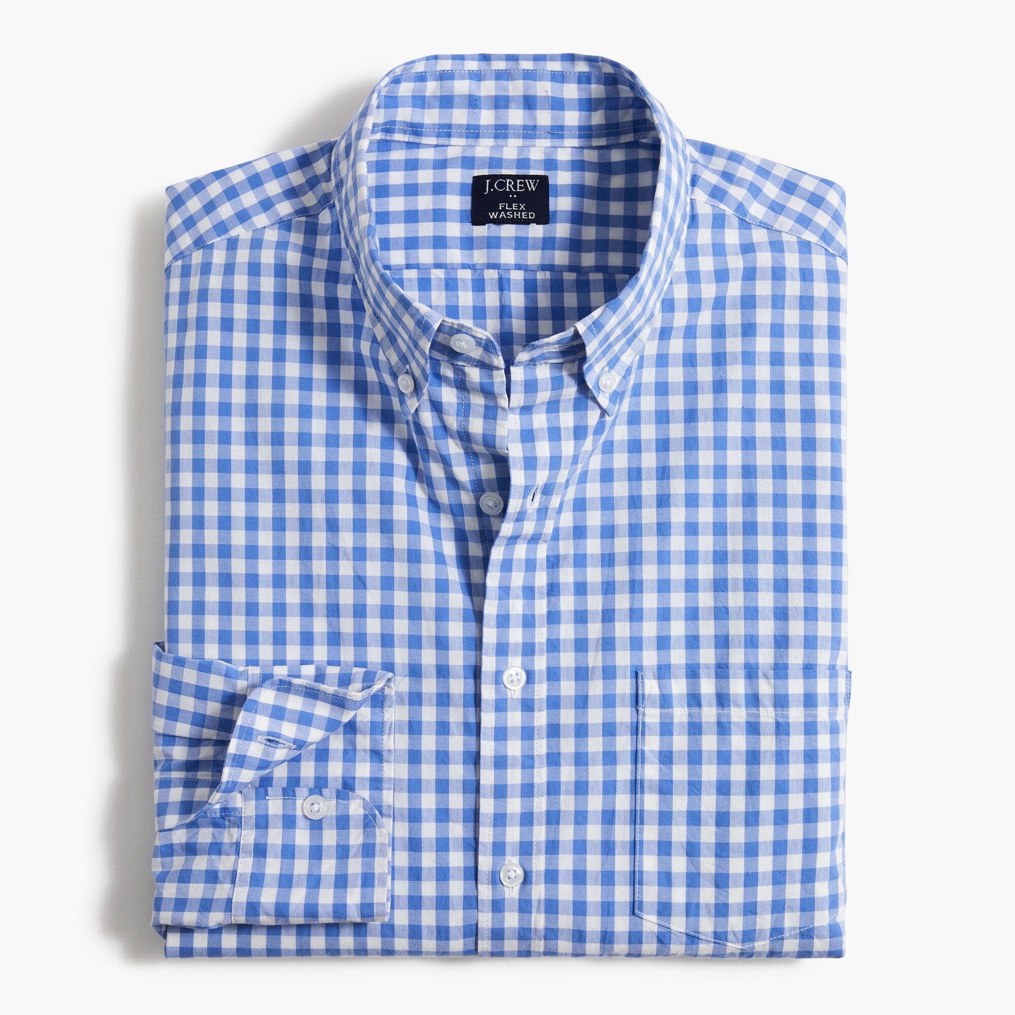 gingham flex casual shirt for men