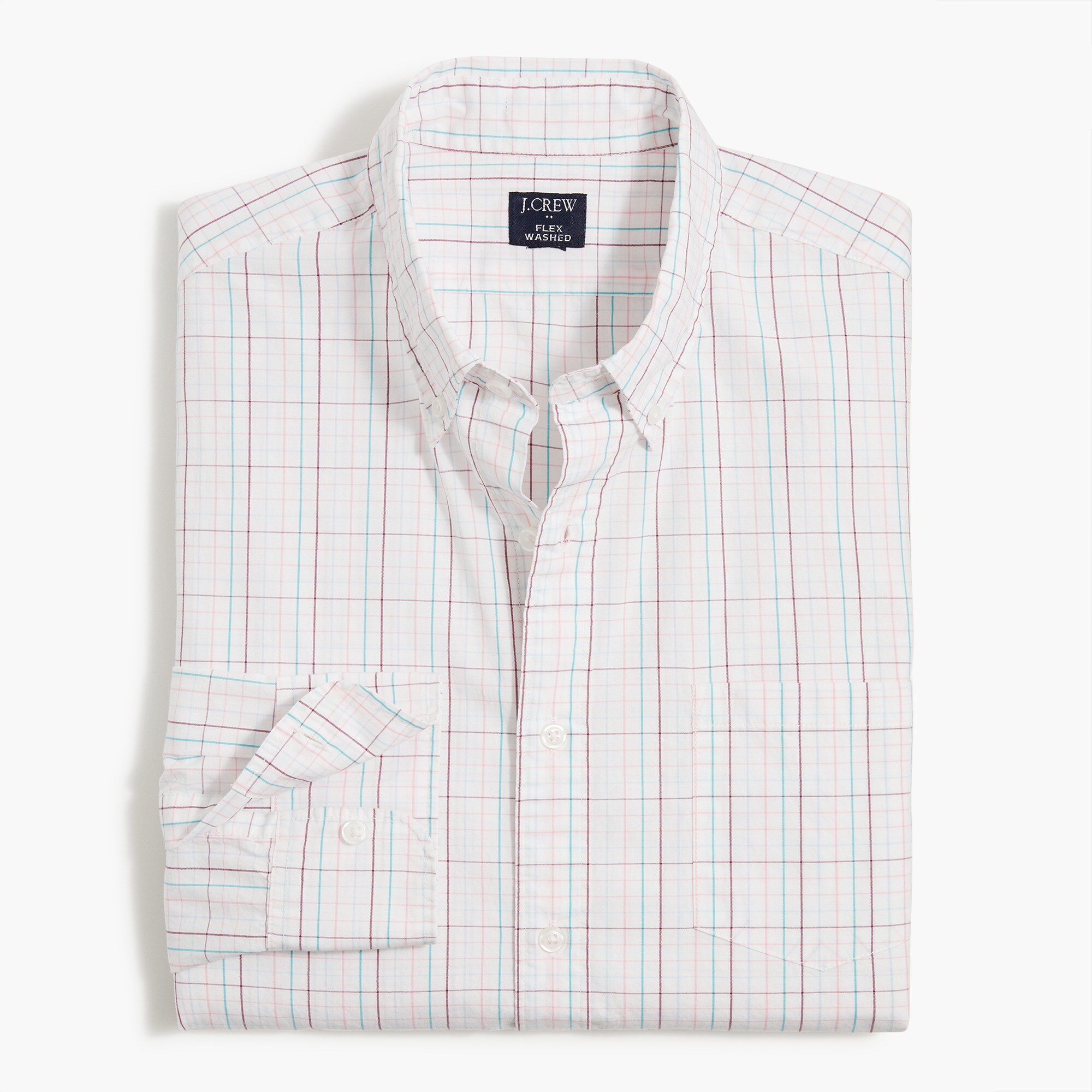 gingham flex casual shirt for men