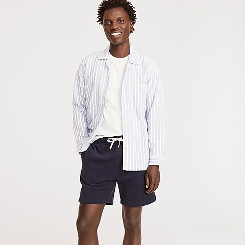 mens Lounge short in terry cloth