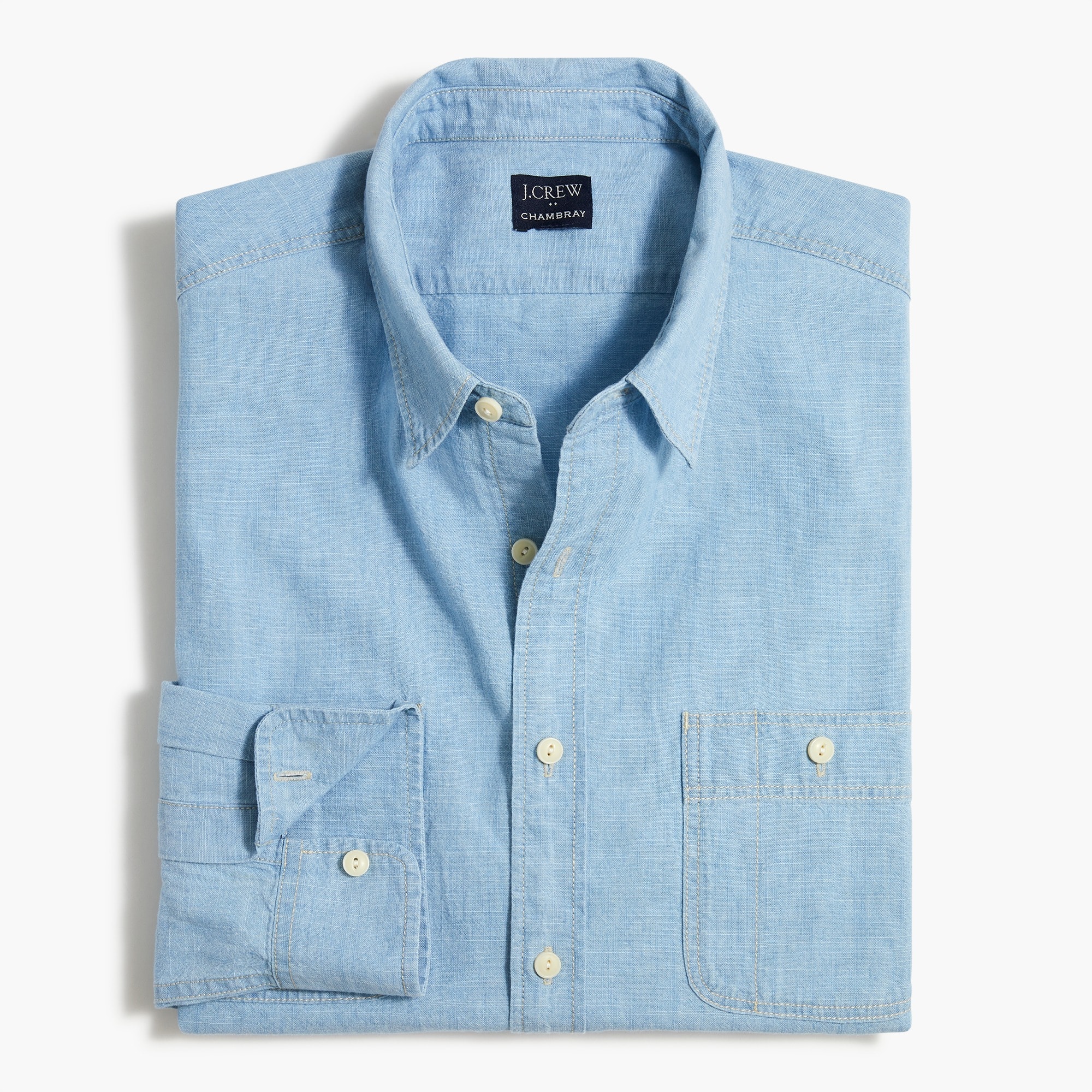 Chambray utility shirt