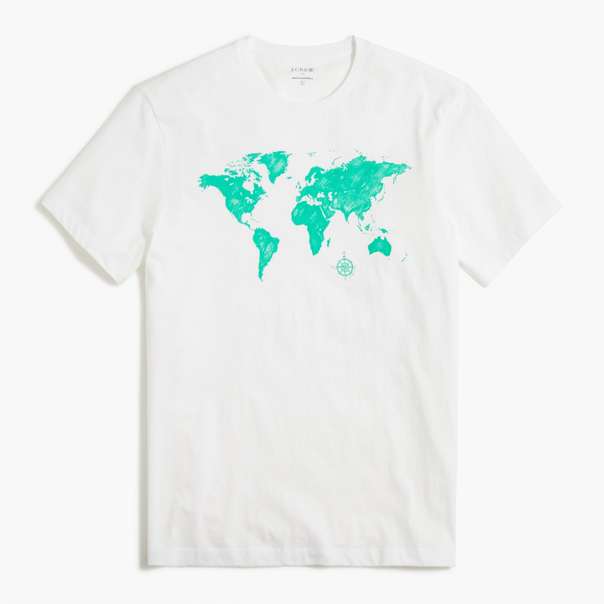 world map graphic tee for men
