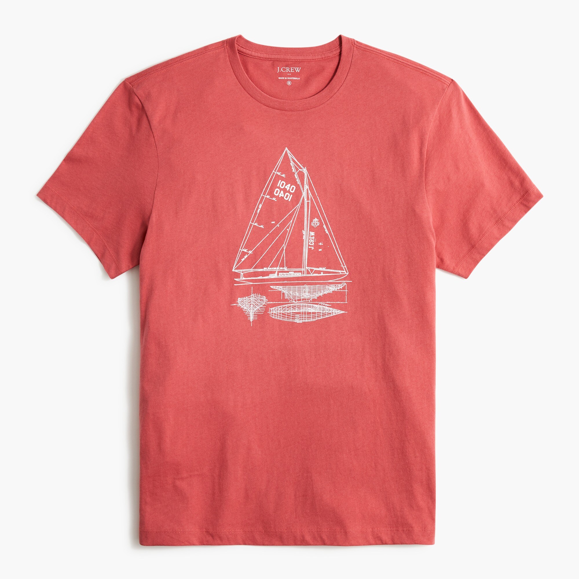 sailboat graphic tee for men