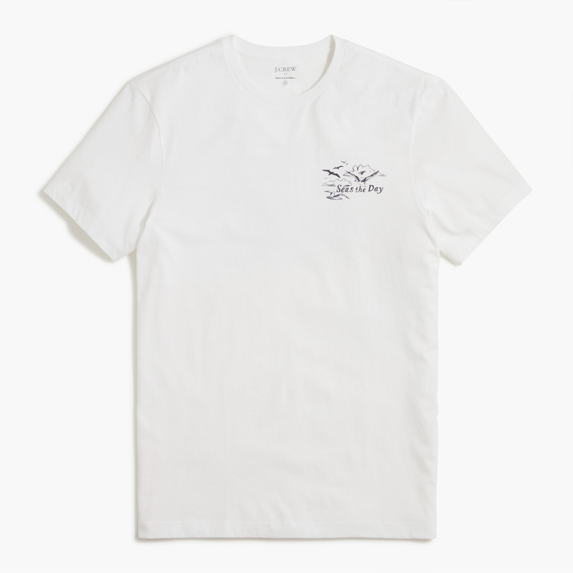 "seas the day" graphic tee for men