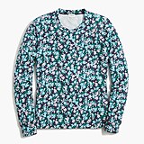 Floral French terry sweatshirt