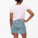 Floral french terry short