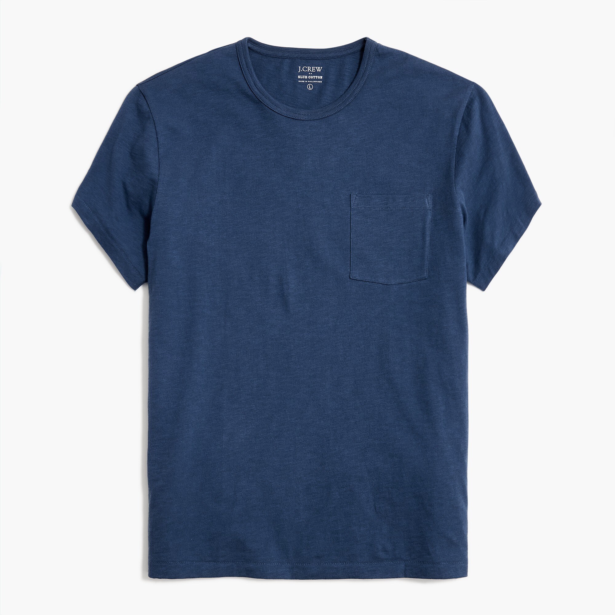 slub cotton pocket tee for men