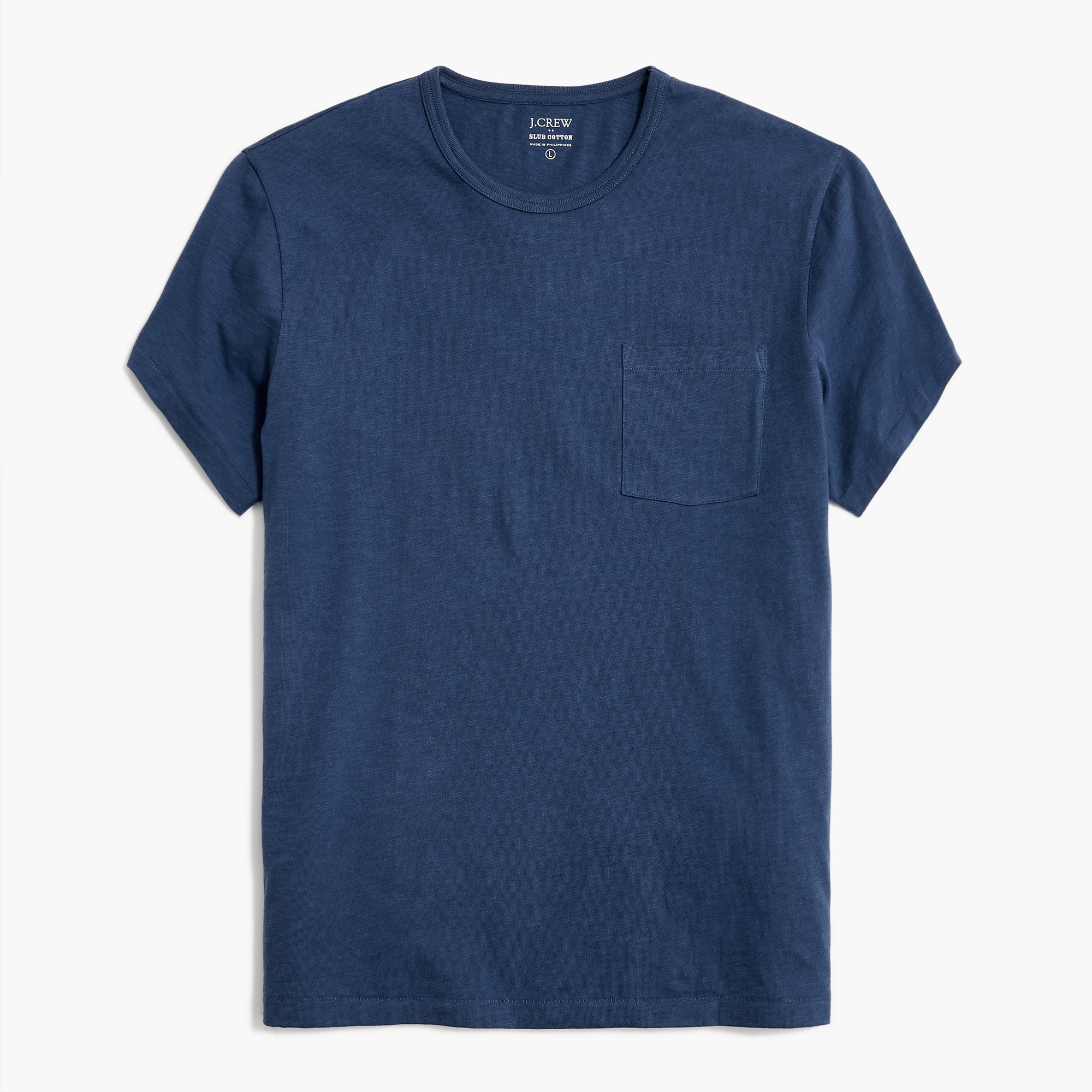 slub cotton pocket tee for men