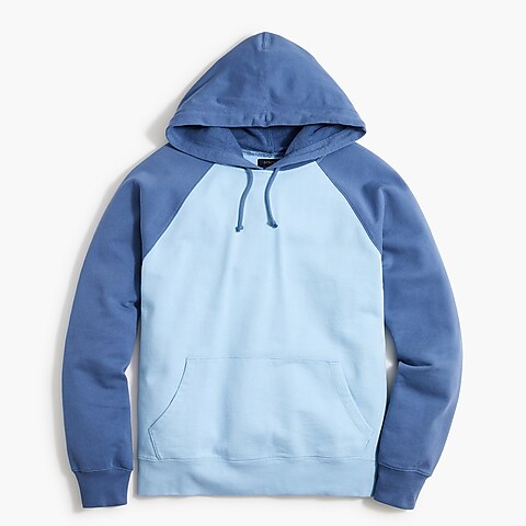  Colorblock cotton terry hoodie