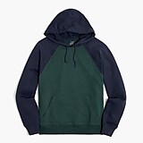 Colorblock cotton terry hoodie