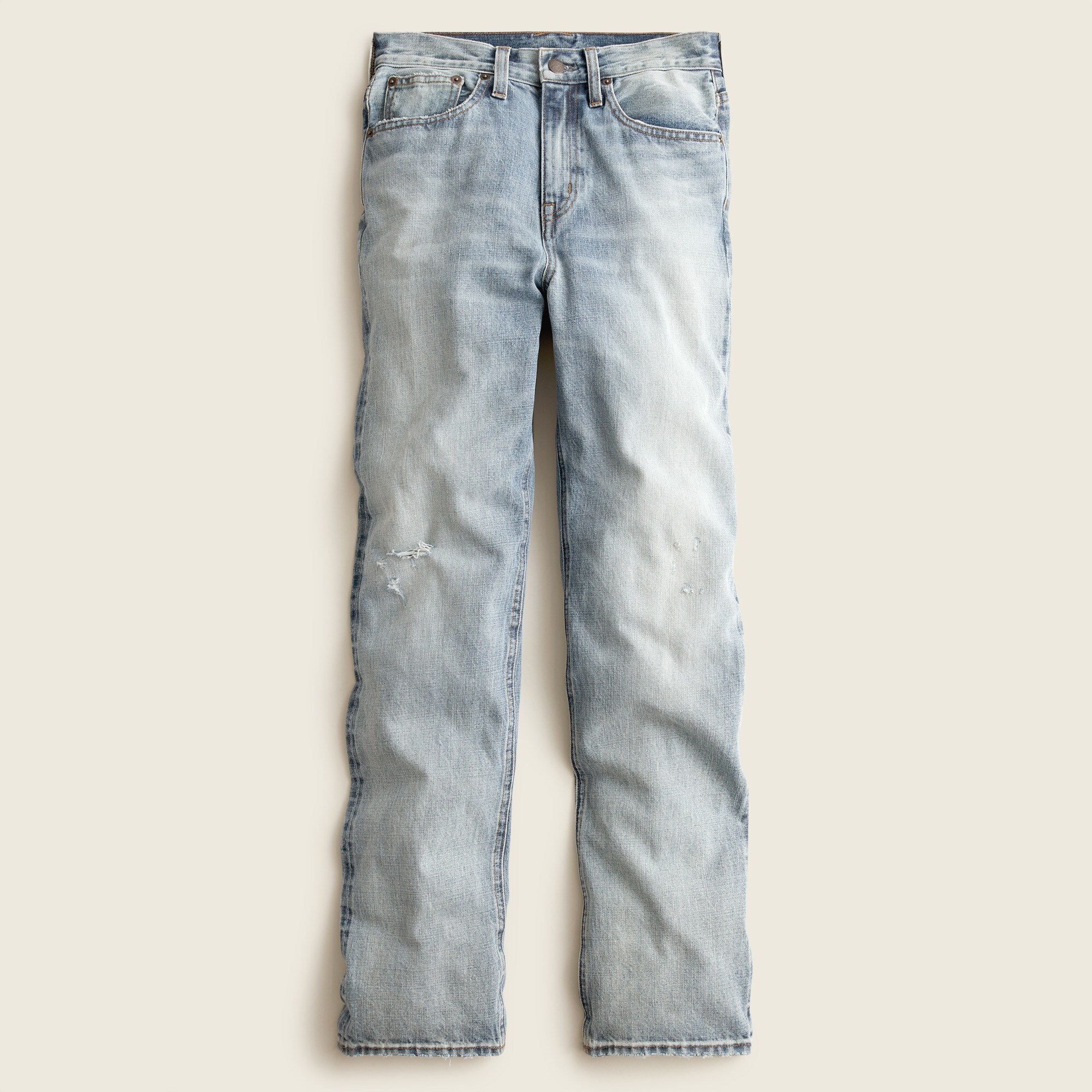 Point Sur Vista Straight Jean In Pale Indigo Wash: Selvedge