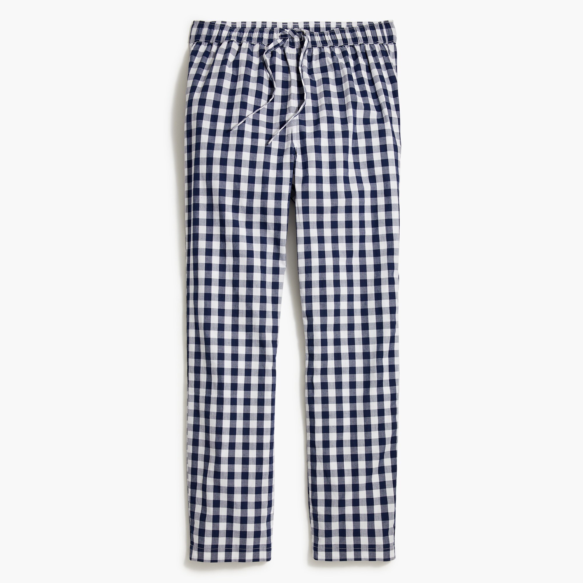 gingham cotton poplin pajama pant for men