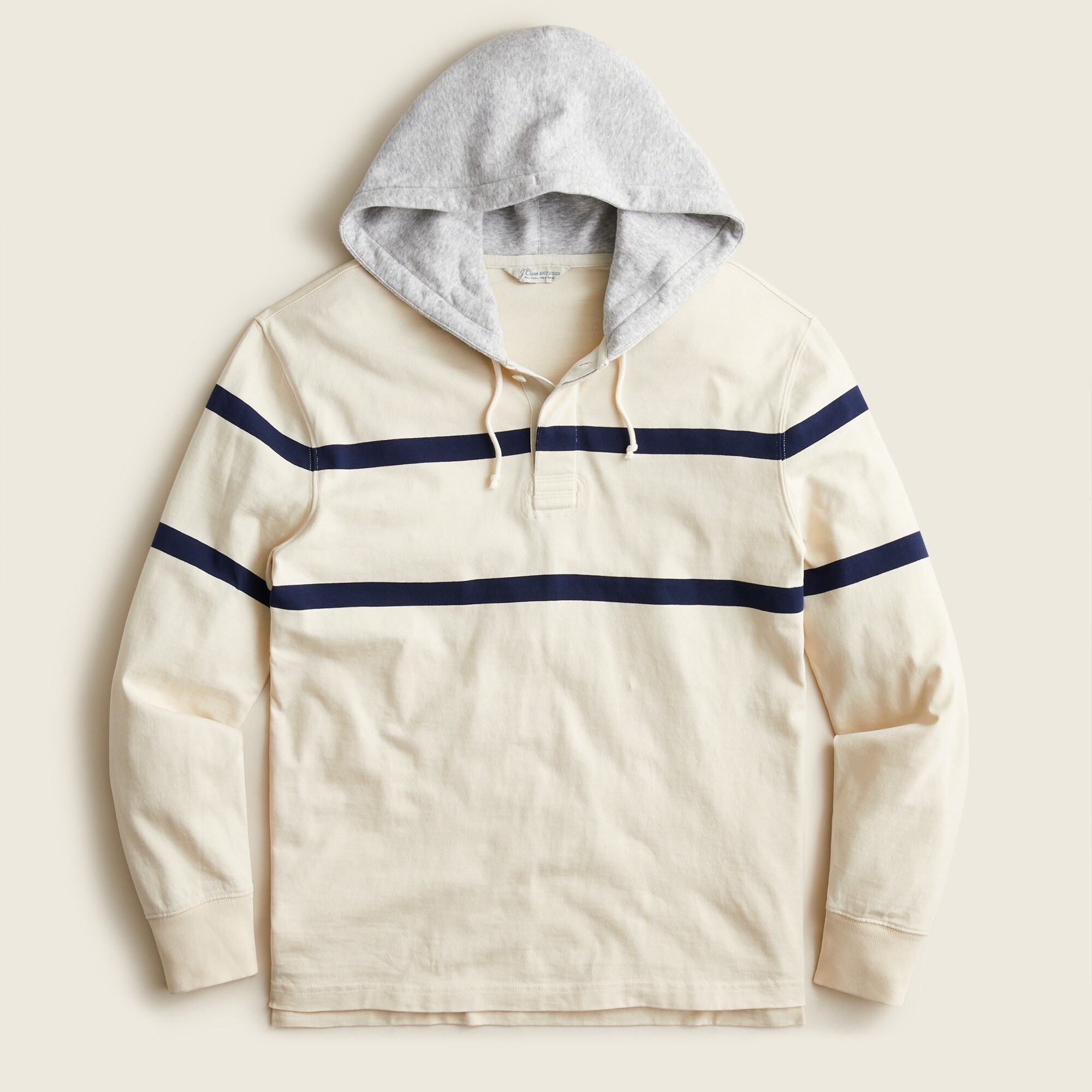 Rugby Hoodie In Stripe For Men | J.Crew