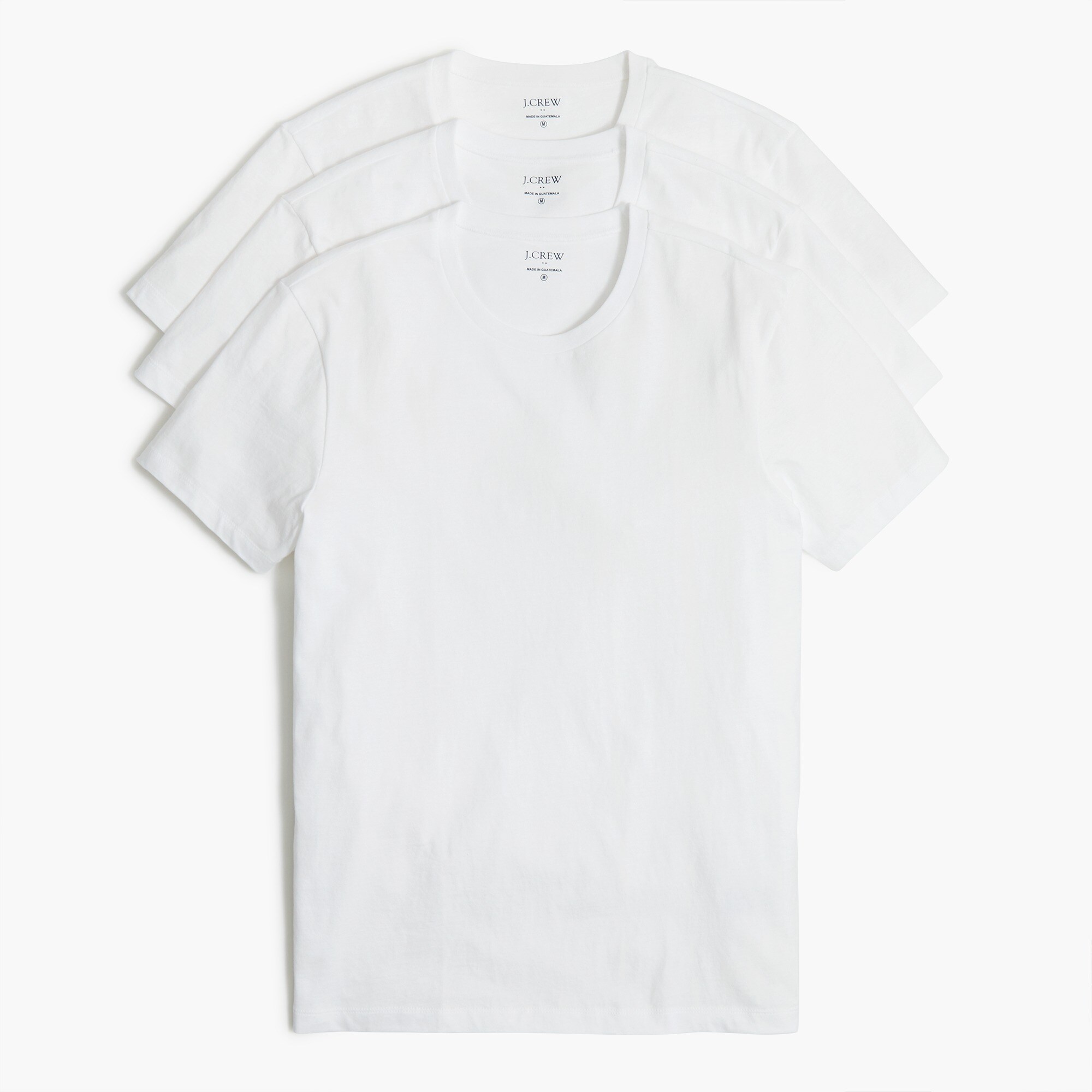 cotton crewneck undershirts three-pack for men