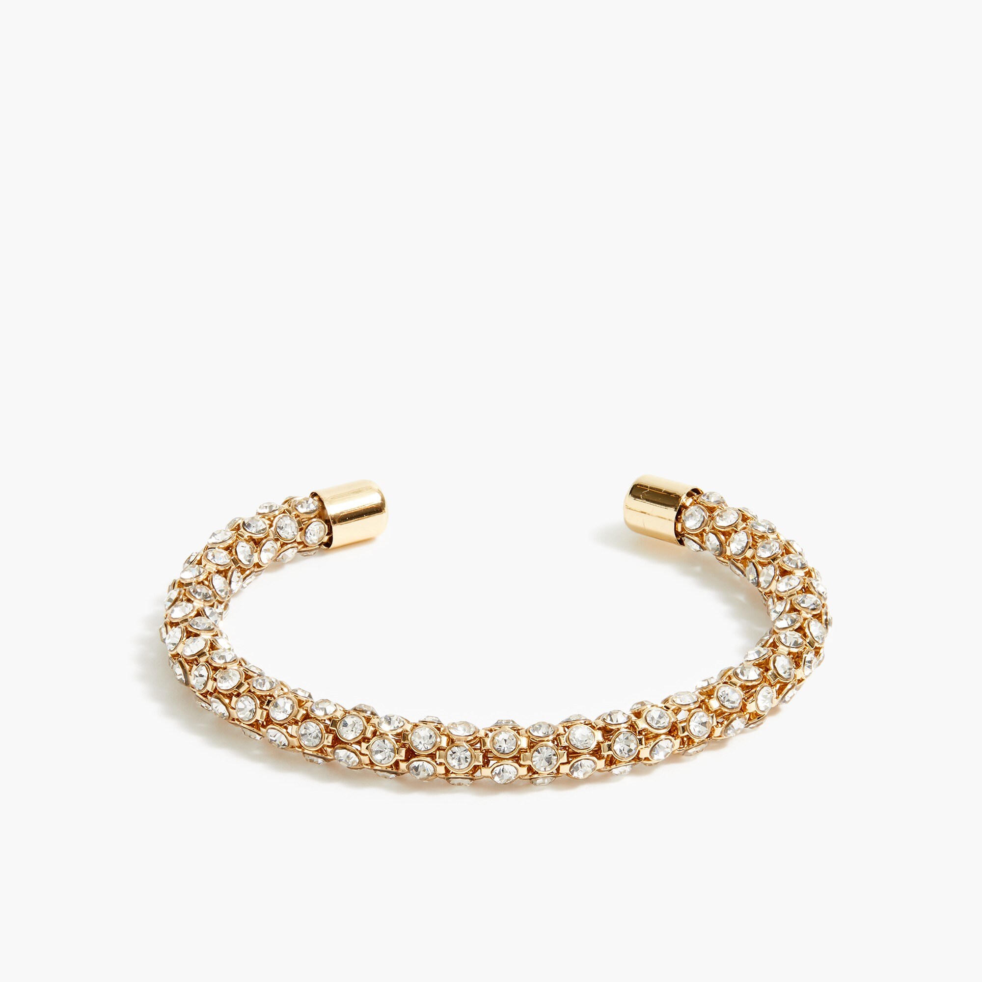 womens Pav&eacute; crystal cuff bracelet