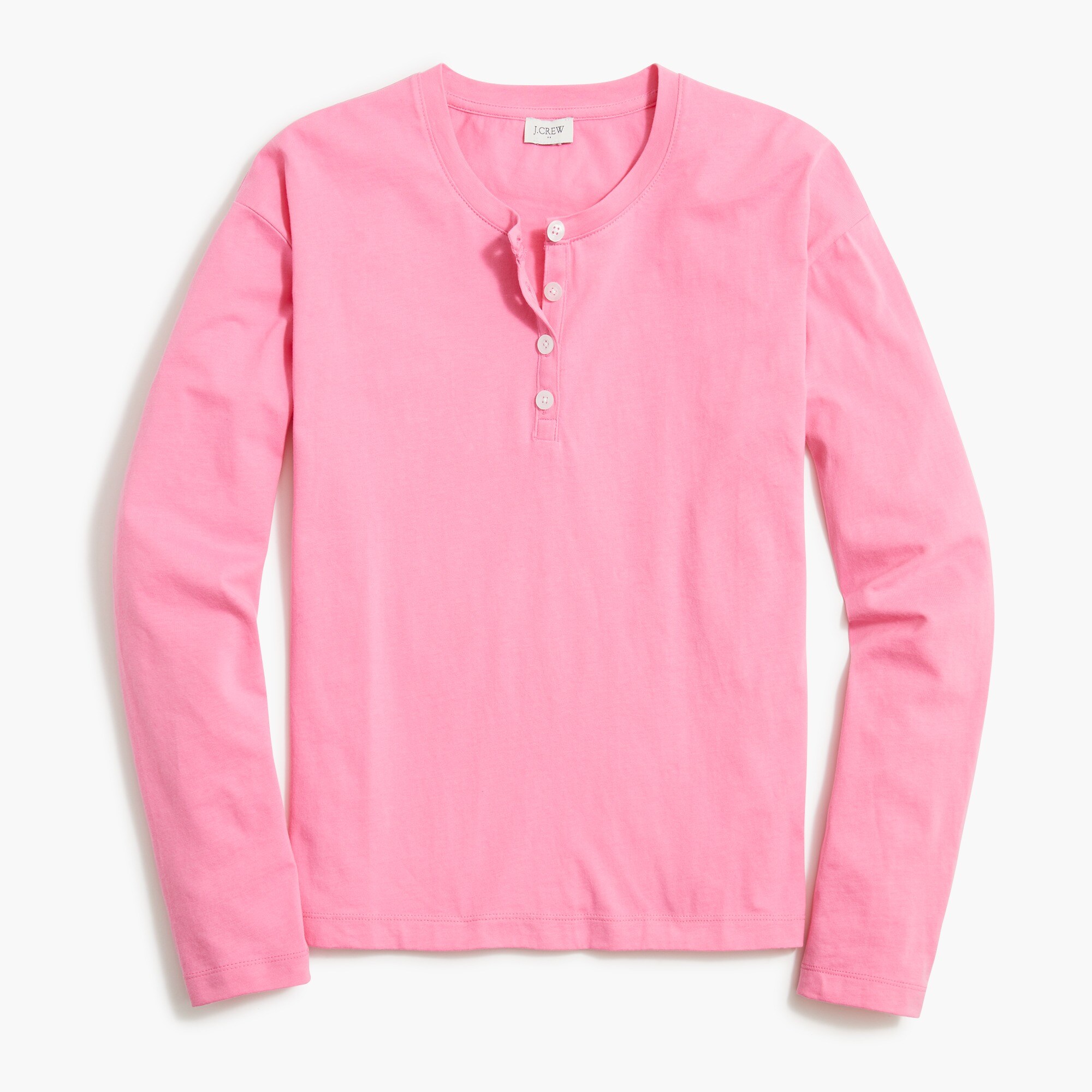 long-sleeve henley pajama top for women