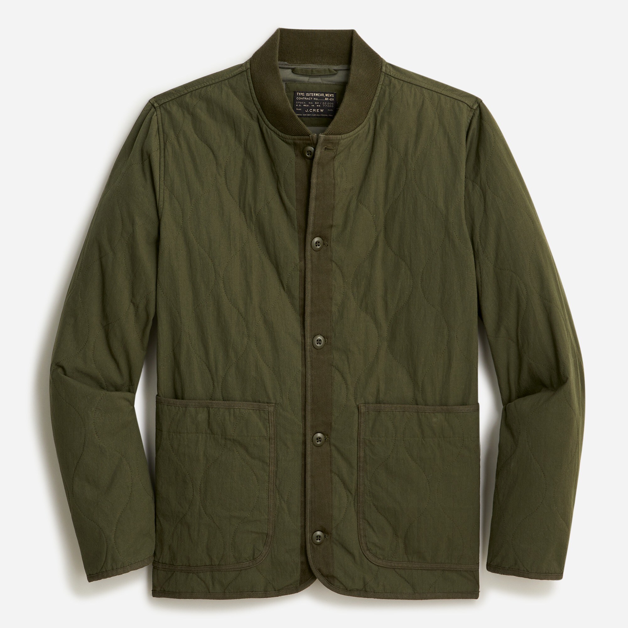Onion-quilted insulated bomber jacket