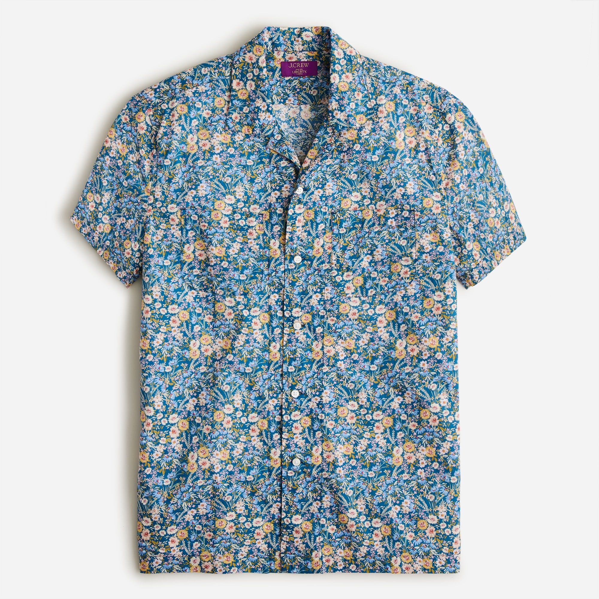 Short-sleeve Camp-collar Shirt In Liberty® Print For Men | J.Crew