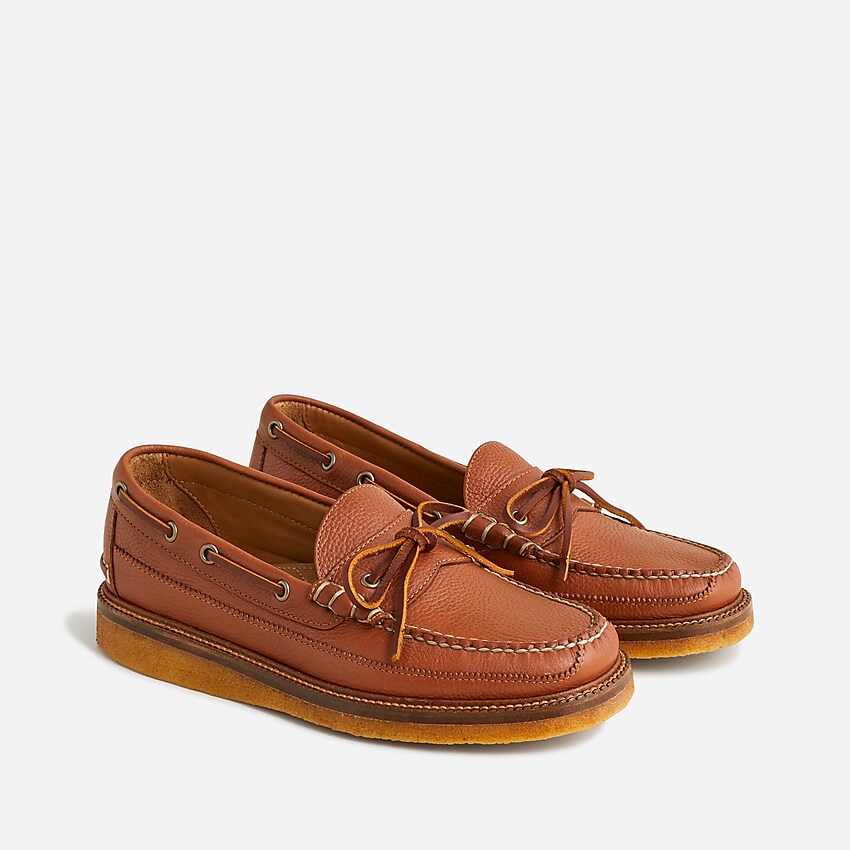 J.Crew: Camden Crepe-sole Slip-ons In Pebbled Leather For Men