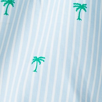 DERICK STRIPE PALM BLU