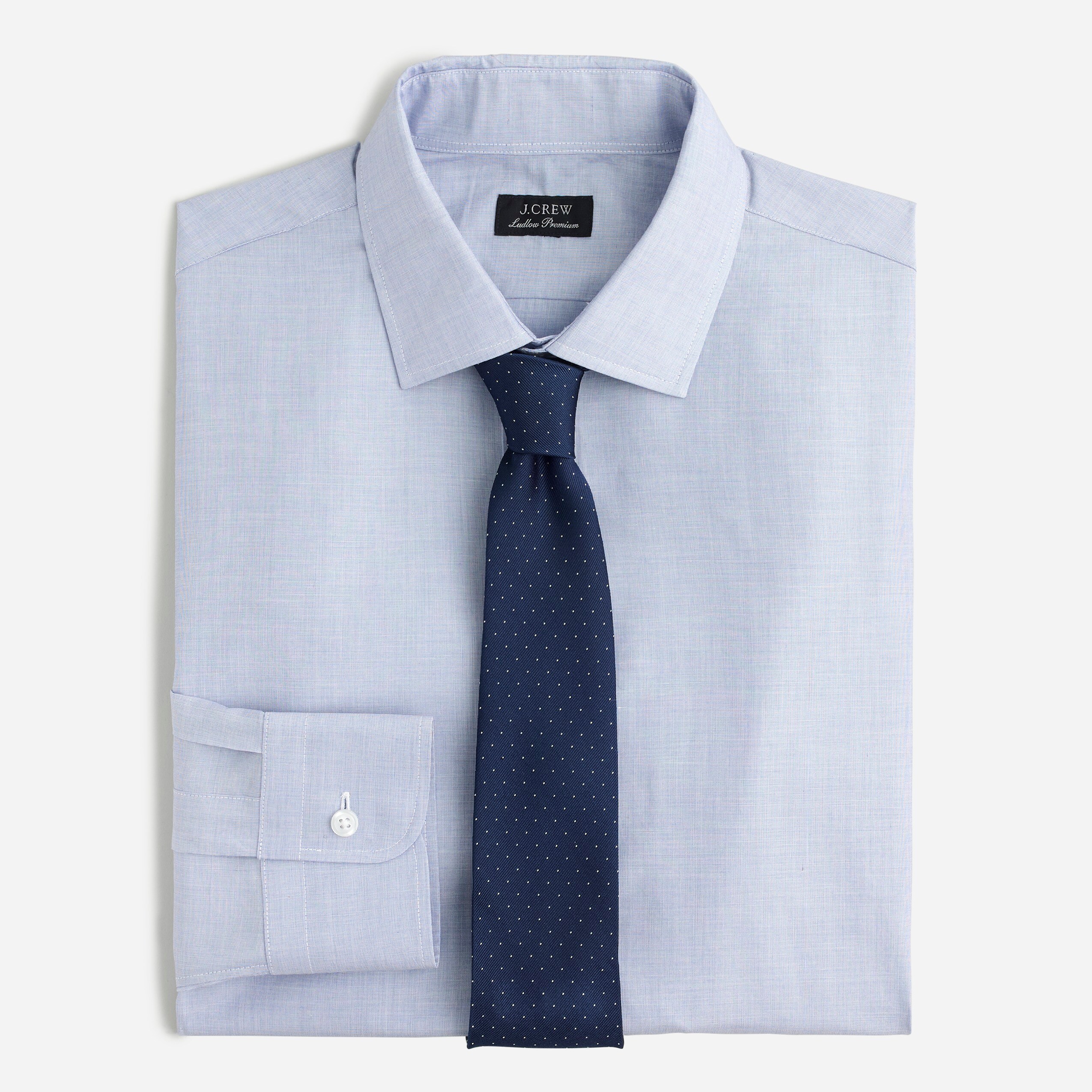 Slim-fit Ludlow Premium fine cotton dress shirt