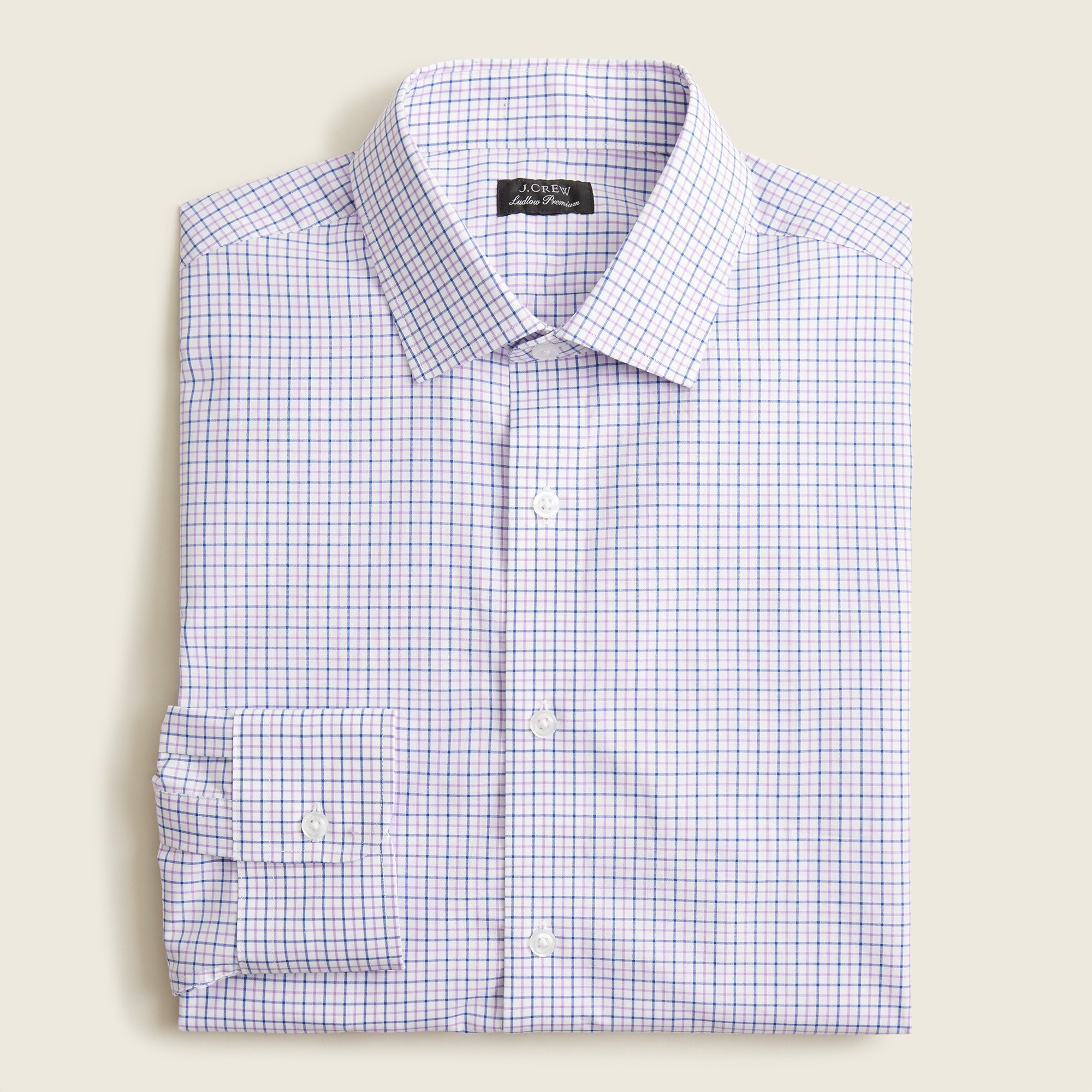 mens Slim-fit Ludlow Premium fine cotton dress shirt