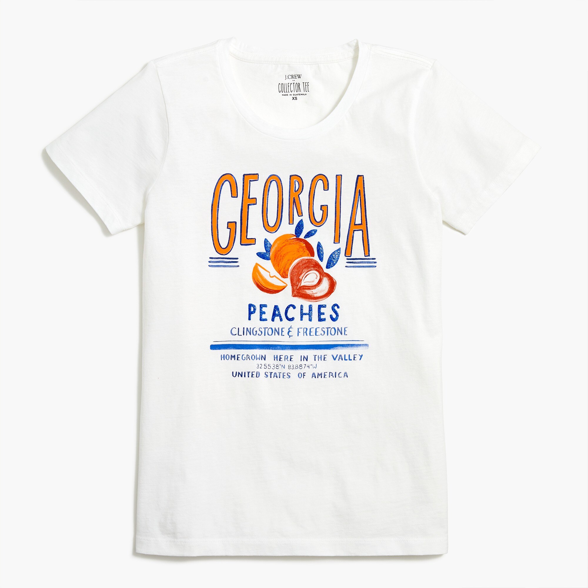 peaches graphic tee for women