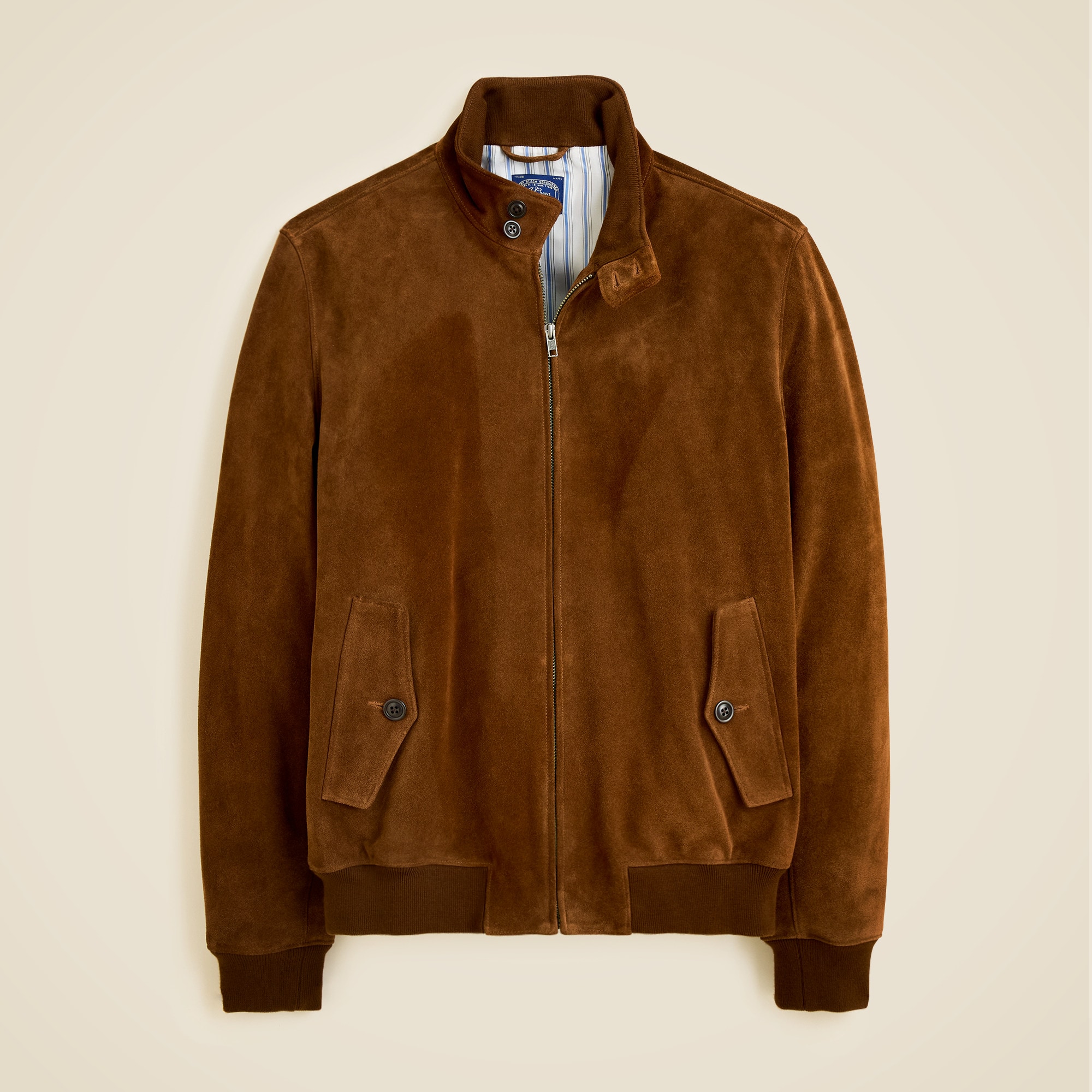 mens Harrington jacket in Italian suede