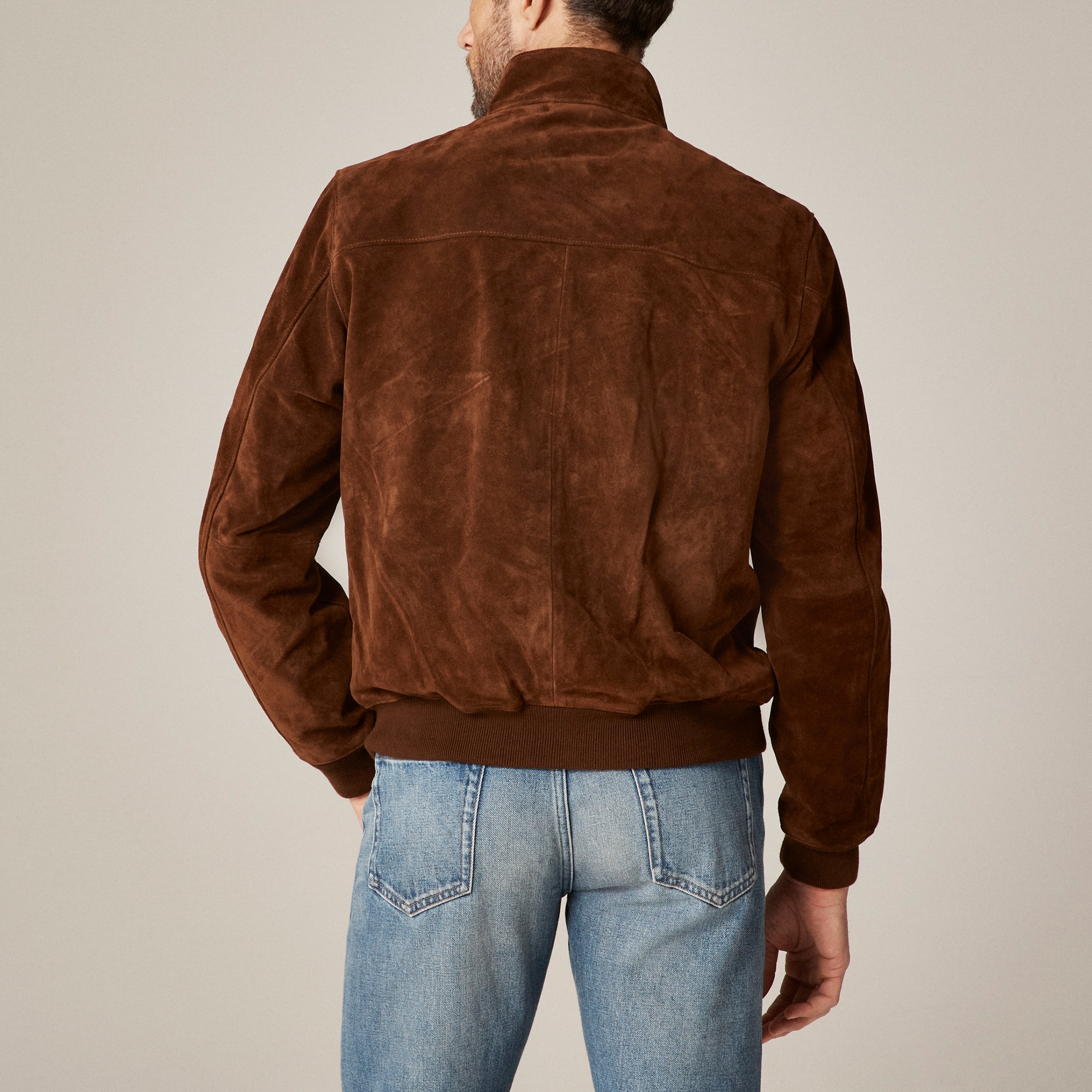 Harrington jacket in Italian suede