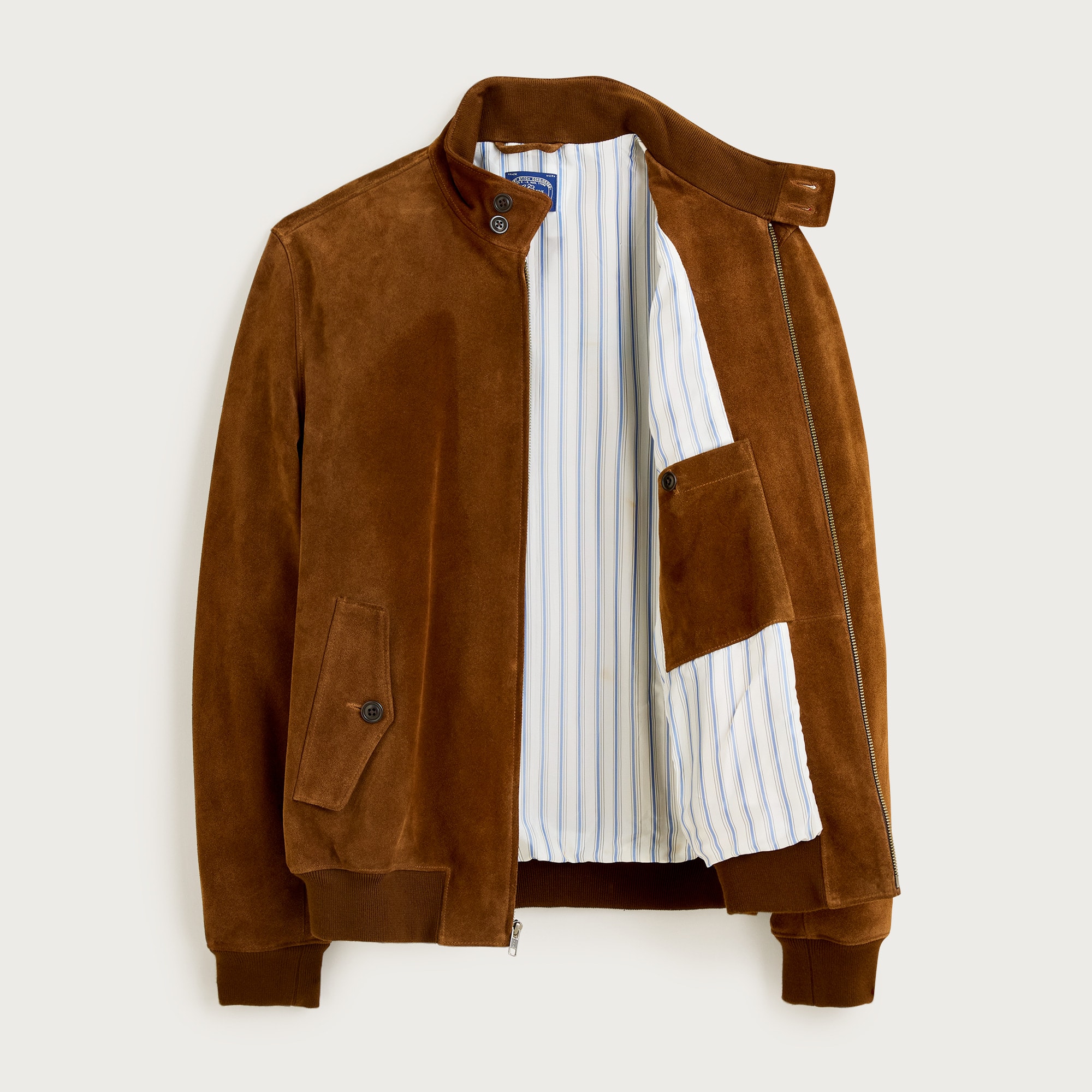 Harrington jacket in Italian suede