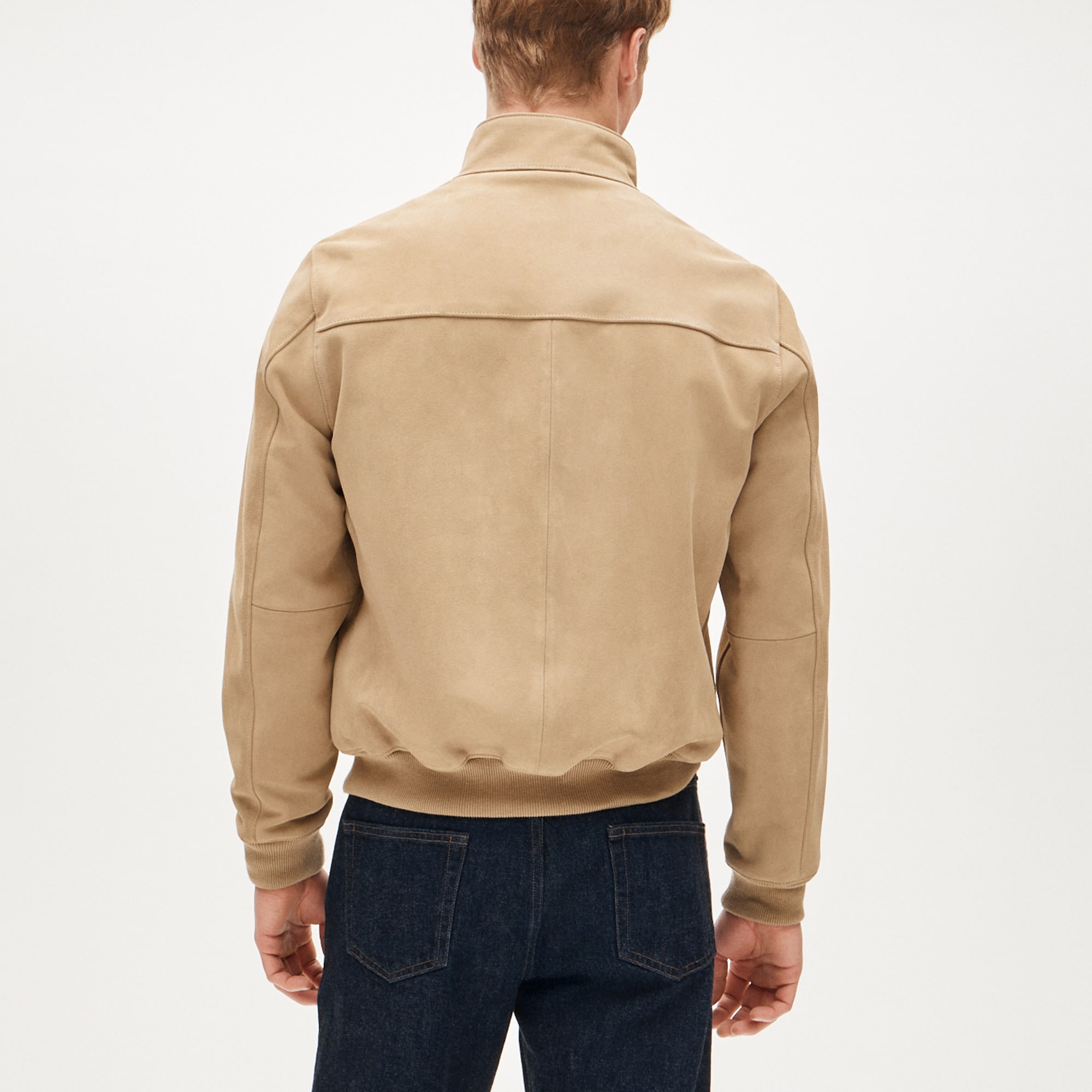 Harrington jacket in Italian suede