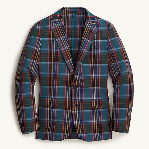  Ludlow Slim-fit unstructured blazer in Italian linen-cotton
