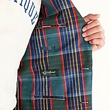 Ludlow Slim-fit unstructured blazer in Italian linen-cotton