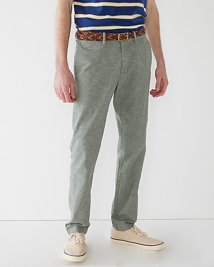 mens 484 Slim-fit chino pant in stretch slub cotton-linen