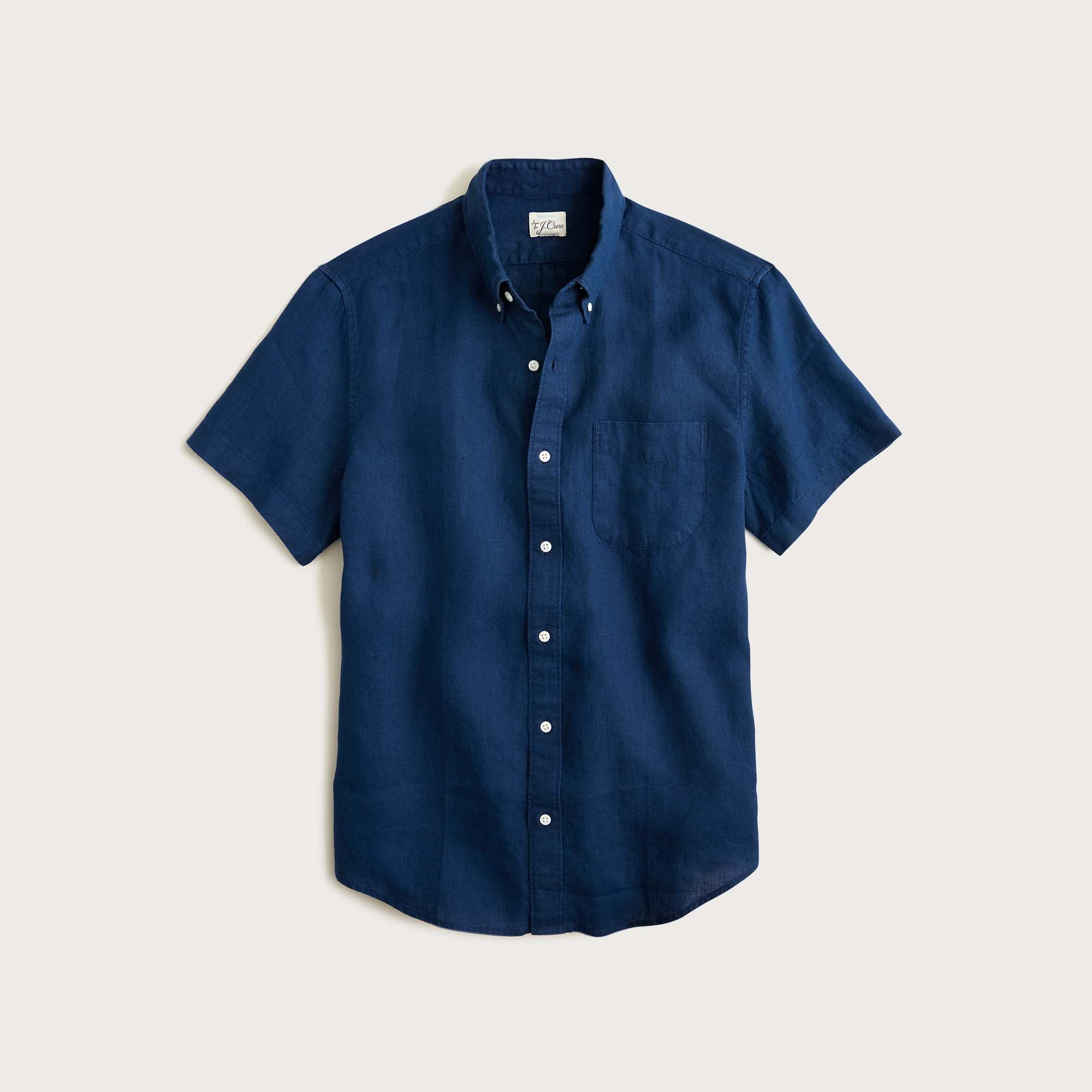 Short-sleeve Baird McNutt Irish Linen Shirt For Men | J.Crew