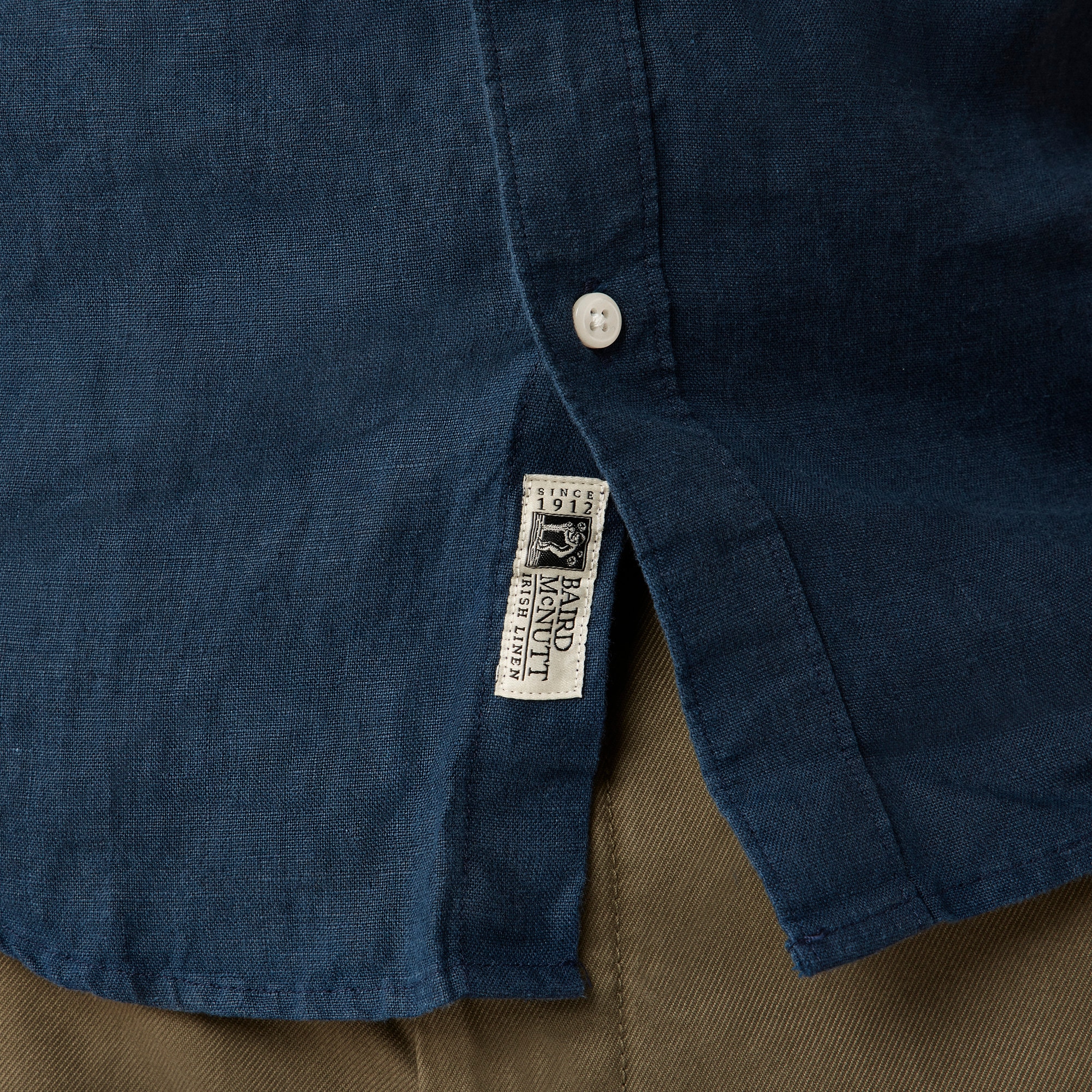 Short-sleeve Baird McNutt Irish linen shirt