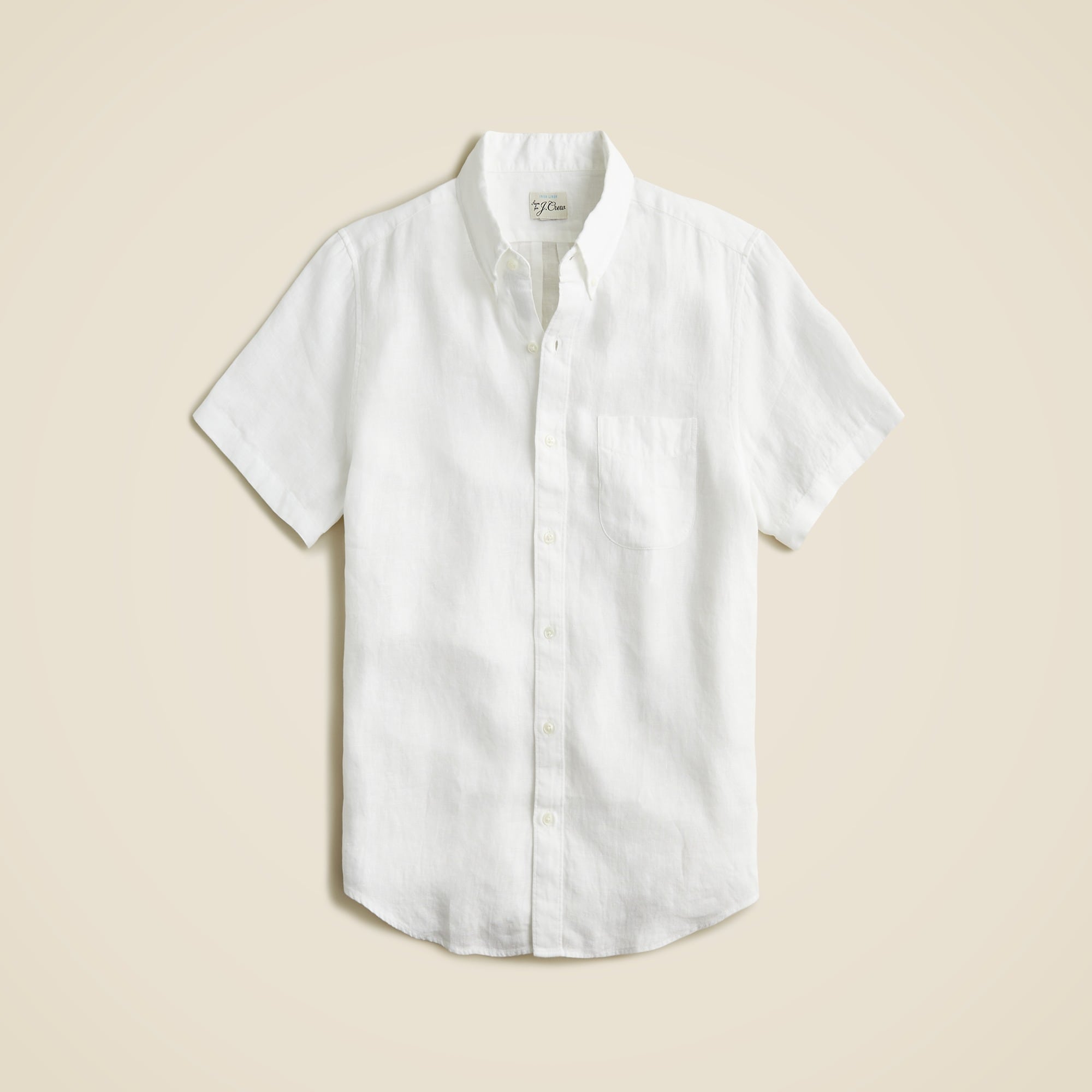 mens Short-sleeve Baird McNutt Irish linen shirt