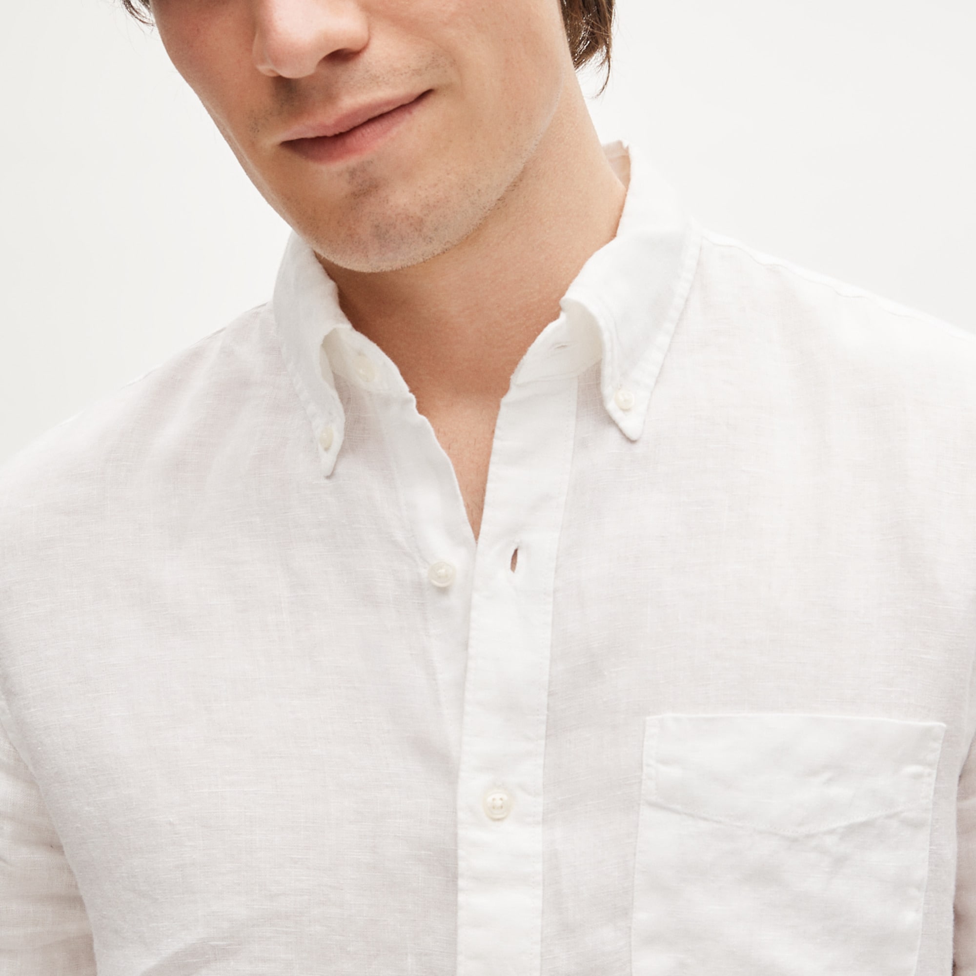 Short-sleeve Baird McNutt Irish linen shirt